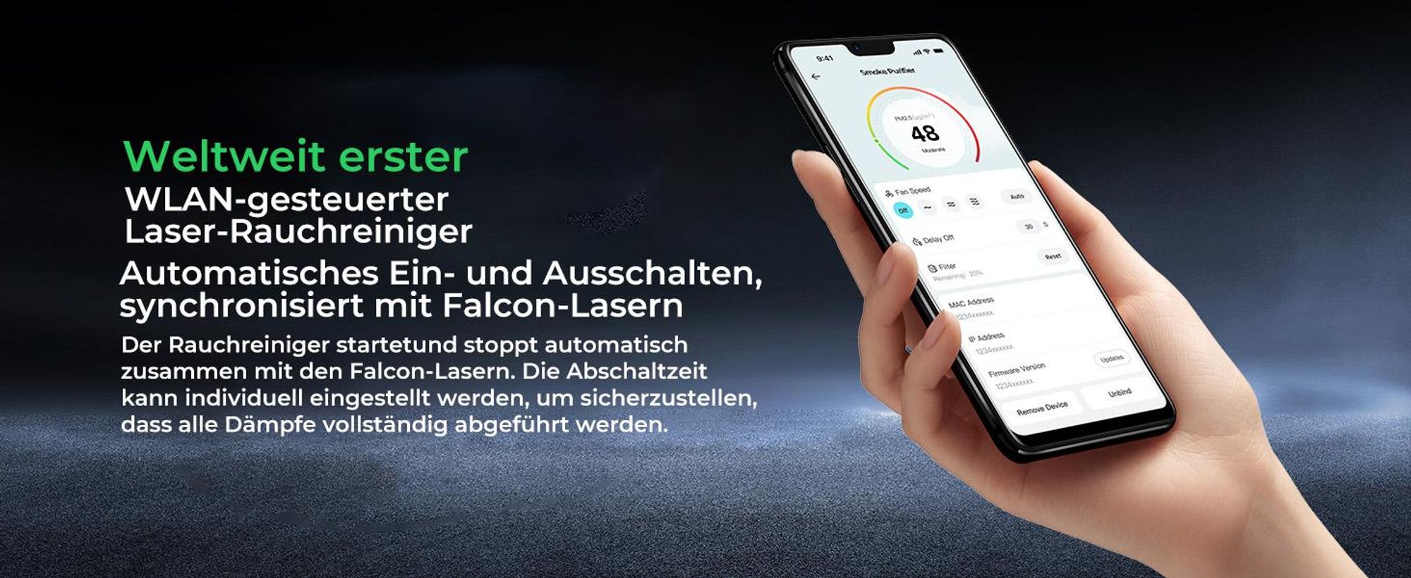 Creality Rauchreiniger: Falcon AP1 für Falcon A1/Falcon A1 Pro Maschine