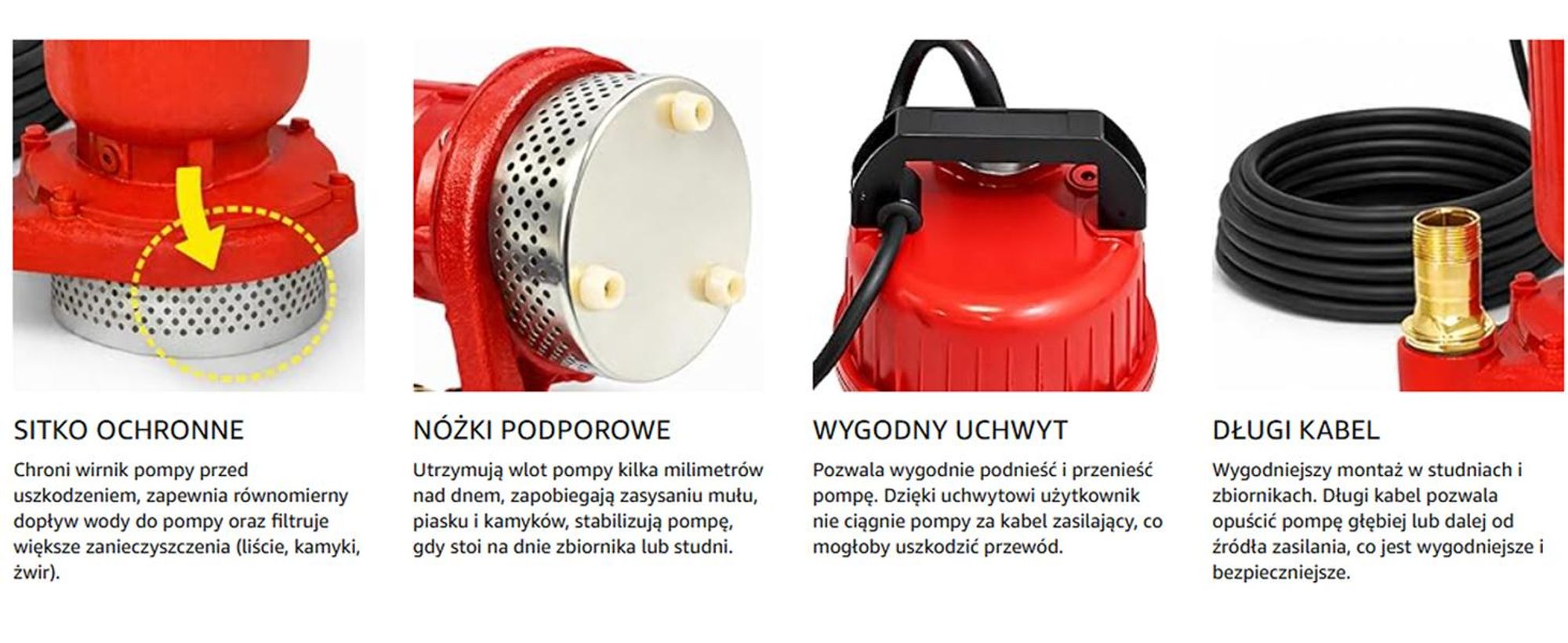 pompa zanurzeniowa do wody czystej i lekko brudnej qdx