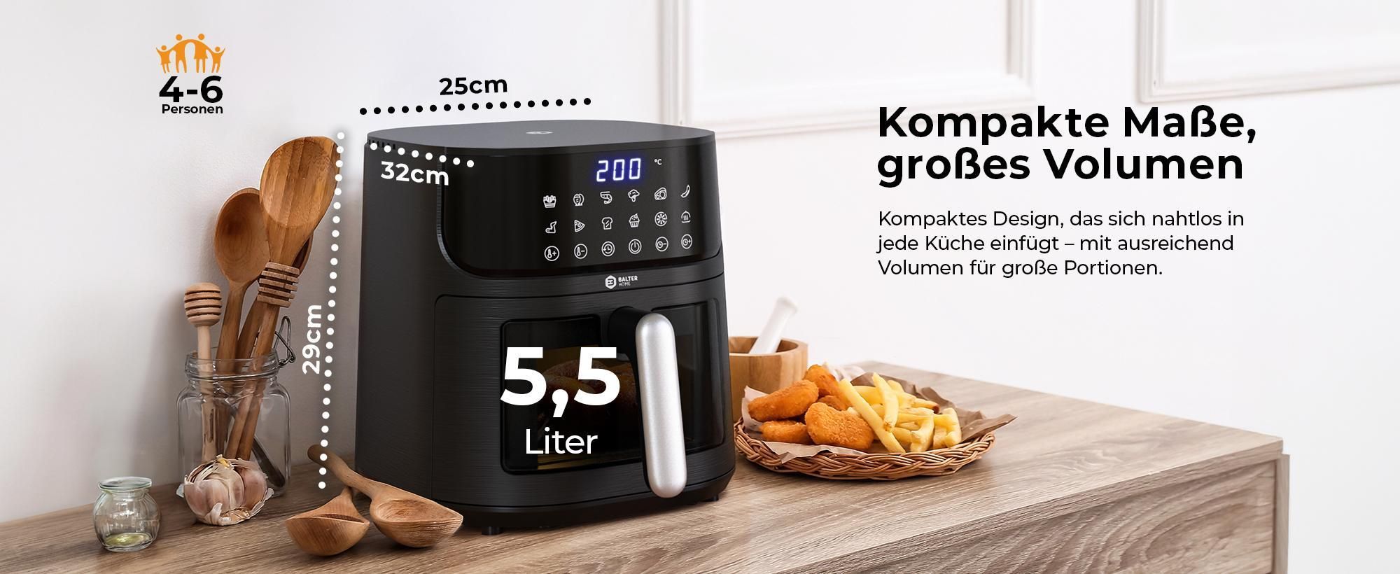 BALTER Heißluftfritteuse HL-551T