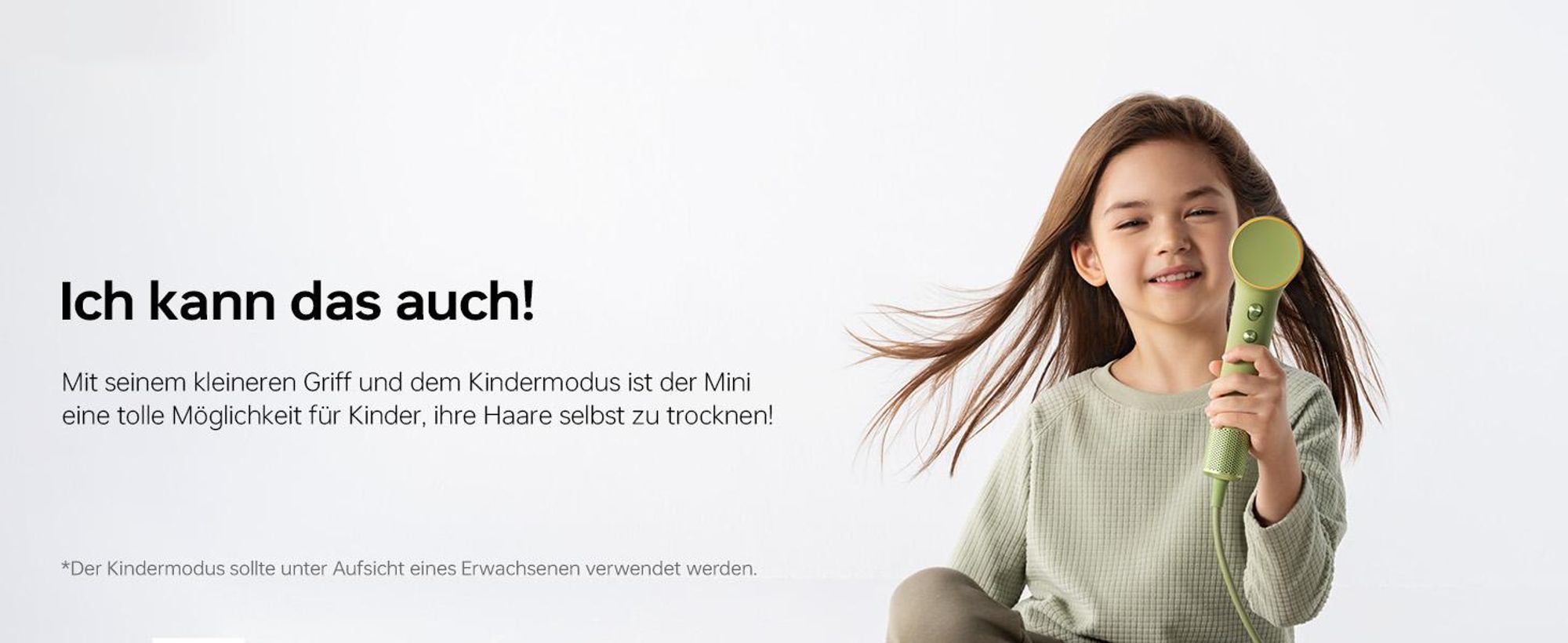 Laifen Mini Hochgeschwindigkeits-Haartrockner Grün