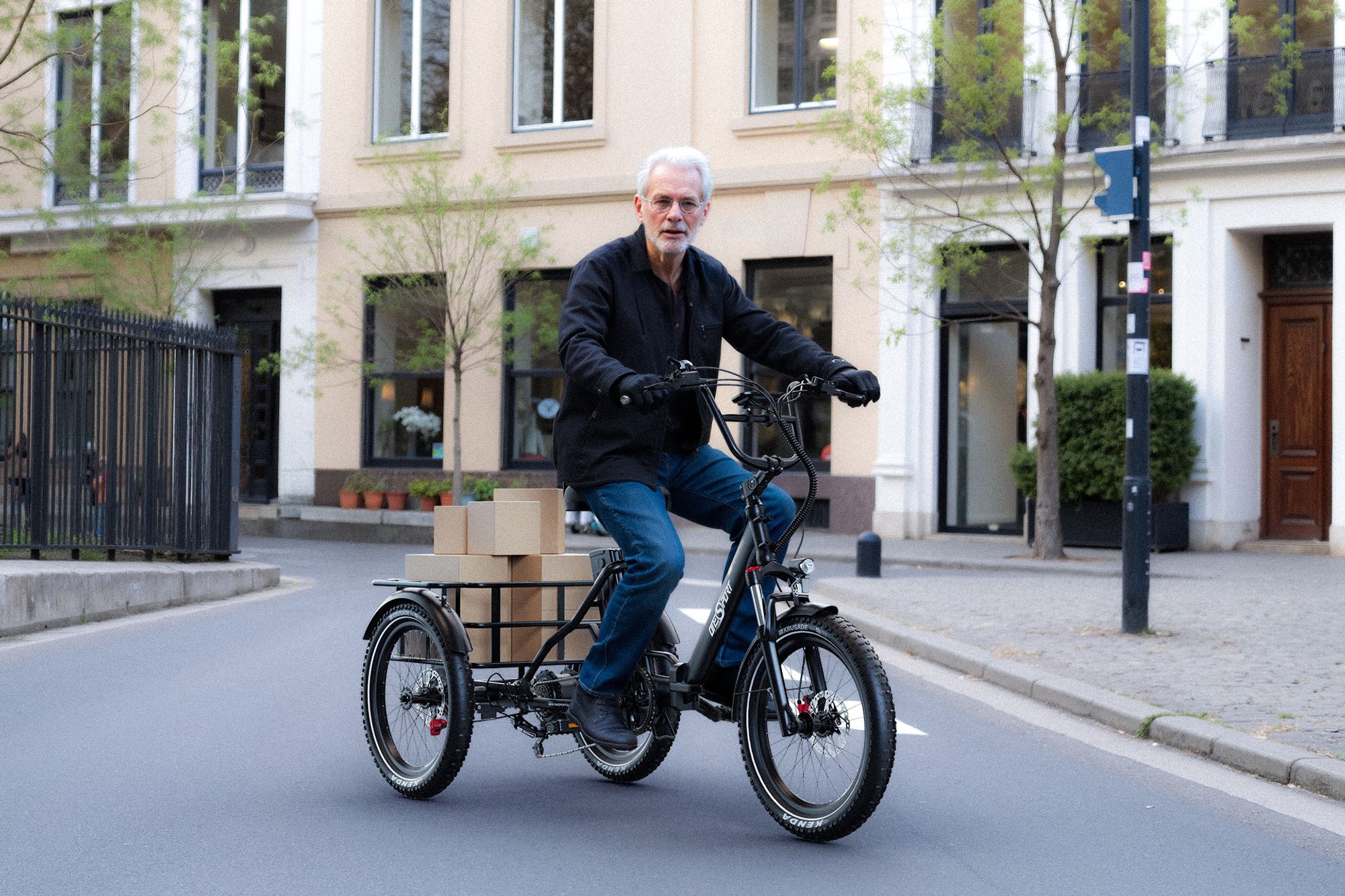 2025 20 Zoll*3.0 18Ah Elektro-Dreirad MIT Korb E-Bike Lastenfahrrad E-Bike Klappräder Bafang Motor Aluminium Maximale Belastung 180KG Drehmomentsensor