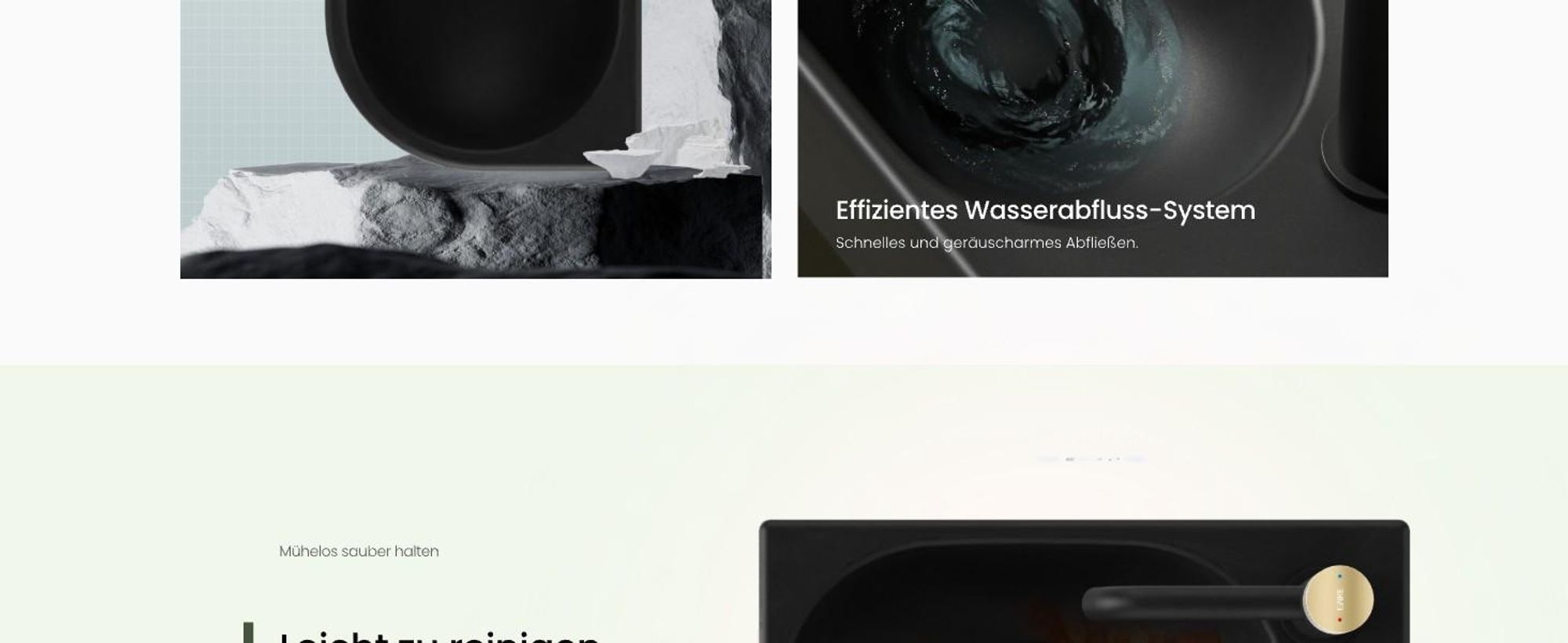 EMKE Eck-Wandwaschbecken – Kleines rechteckiges Aufsatzwaschbecken aus Keramik 400 x 215 x 120 mm mit Wasserhahnloch rechts Schwarz