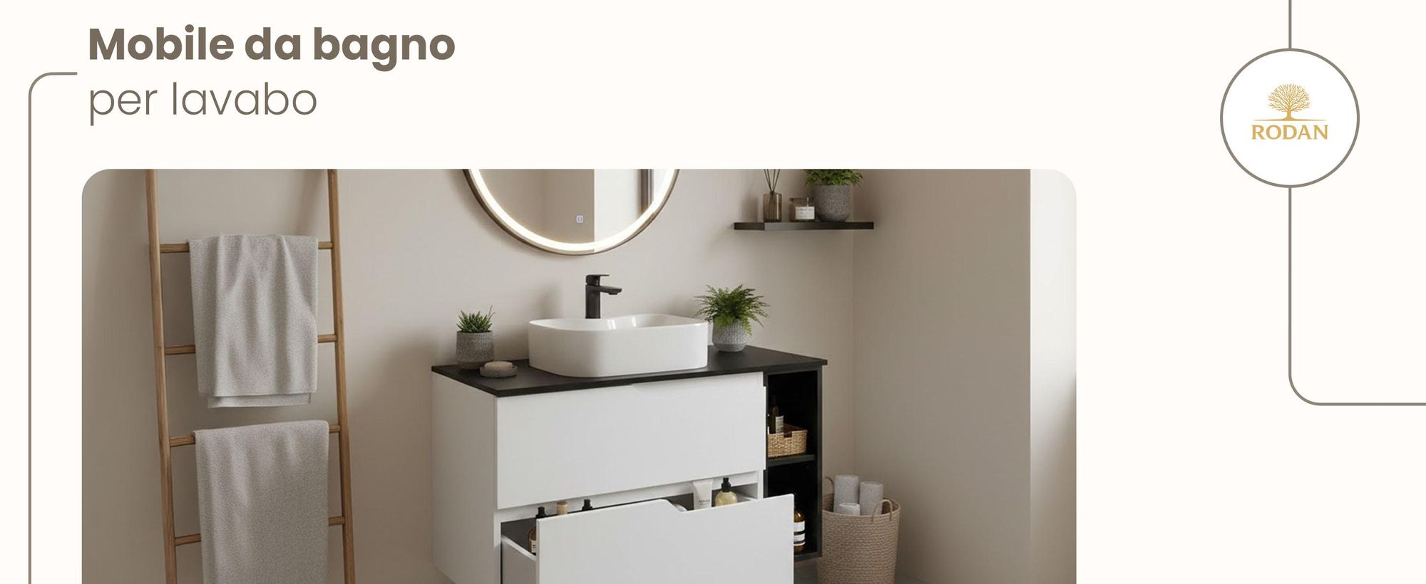 RODAN, mobile bagno, mobile sotto lavabo, mobile bagno moderno, mobili per il bagno