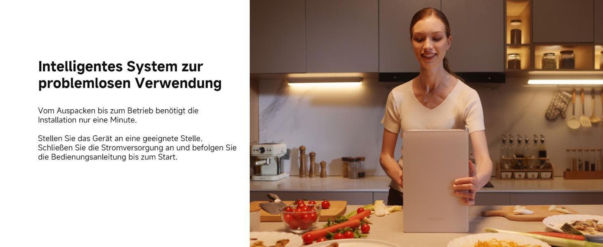 Dreame SF25 Küchenabfallzerkleinerer, Trion Dreiklingensystem, Aktivkohlefilter, Geruchskontrolle, Selbstreinigung bei hohen Temperaturen,2.5L,27dBA