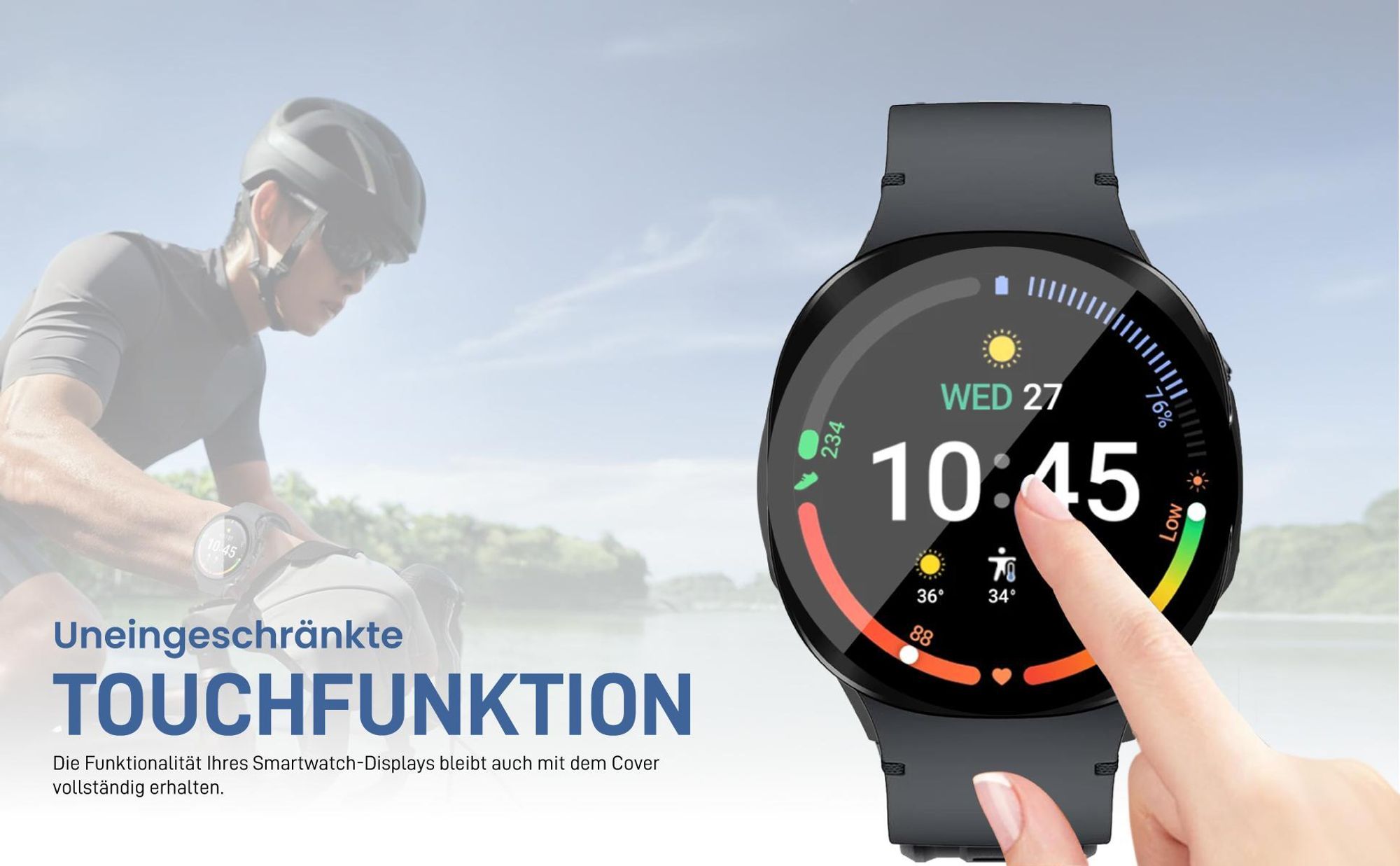 Transparent Watch Bumper für Samsung Galaxy Watch8 40 mm mit Aufprallschutz