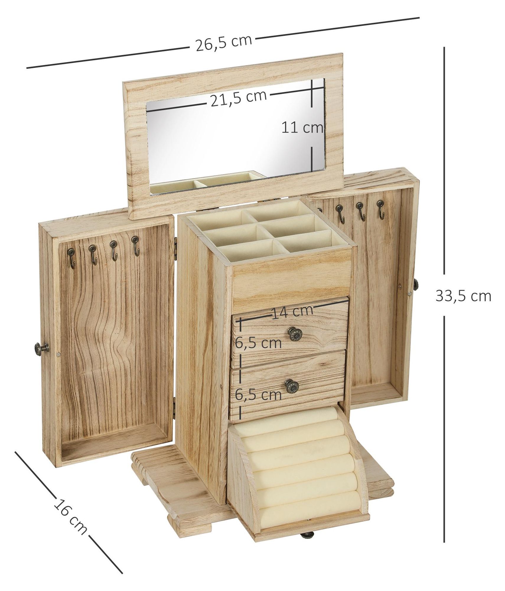 Holz Schmuckbox Haken 4