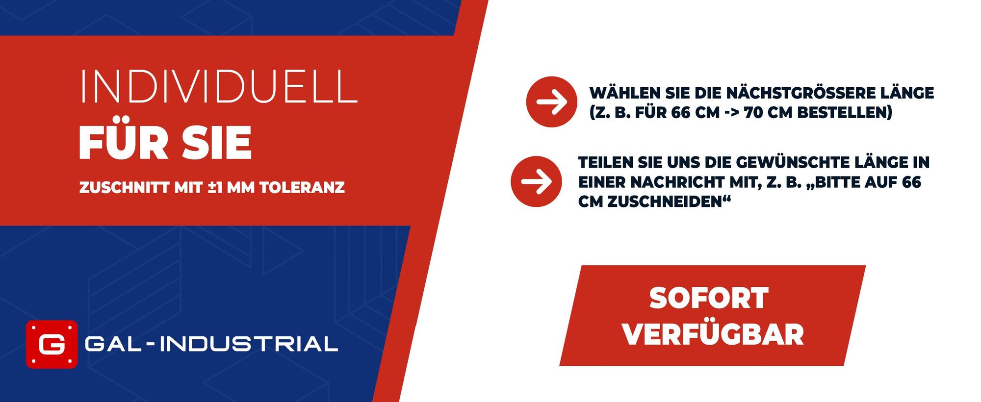 Aluminium, GAL-INDUSTRIAL, Winkelprofil, Winkel L-Profil, Zuschnitt nach Maß
