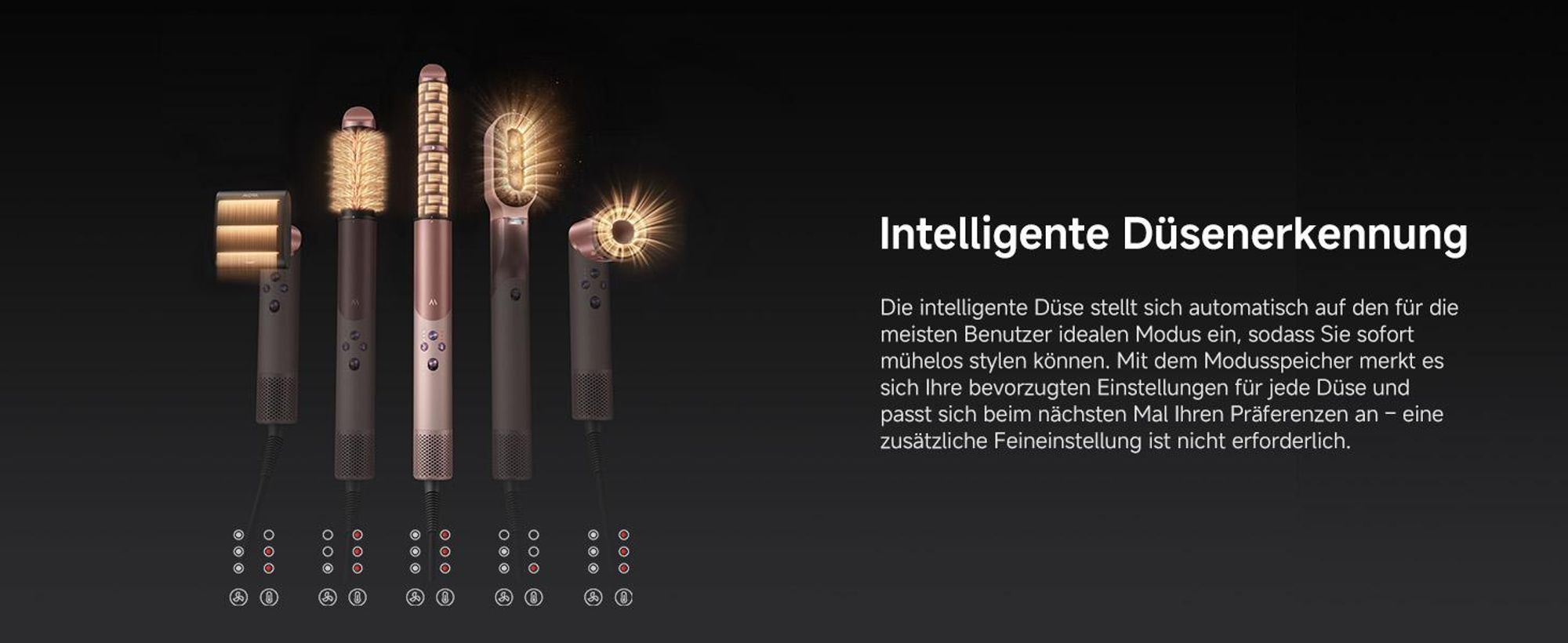 MOVA Master 10 3-in-1 Styler & Haartrockner, 110.000 U/Min Motor, Coanda-Effekt, 7 Aufsätze, Auto-Curling, Haarpflege-Kamm