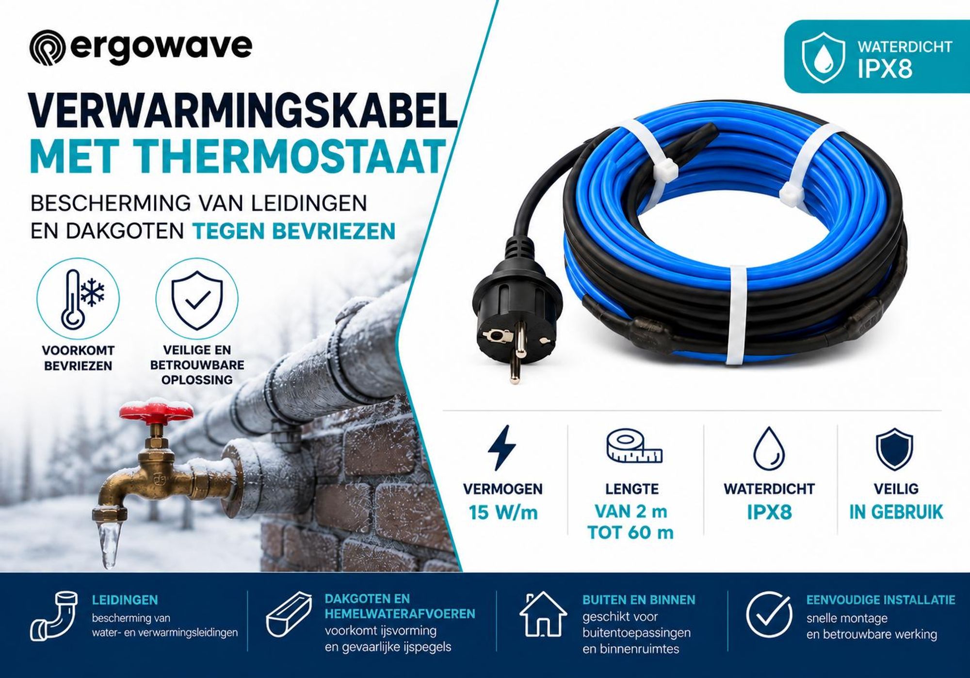 Verwar,ingskabel