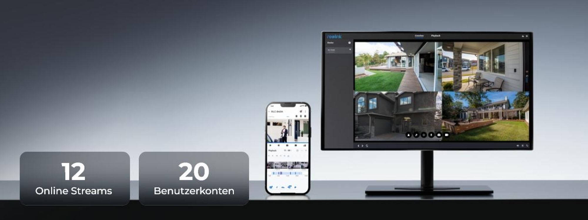 Reolink RLC-840A, 4K 8MP IK10 Vandalenschutz PoE Überwachungskamera, 125° Sichtwinkel, Farbnachtsicht, Smarte Erkennung, 2-Wege-Audio, IP67, Sirene