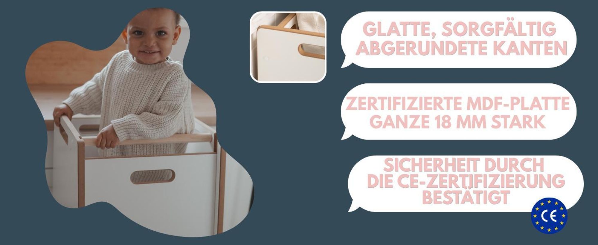 NOWAY - Montessori Lernturm Kitchen Helper Kinderplattform Küchenturm - grau