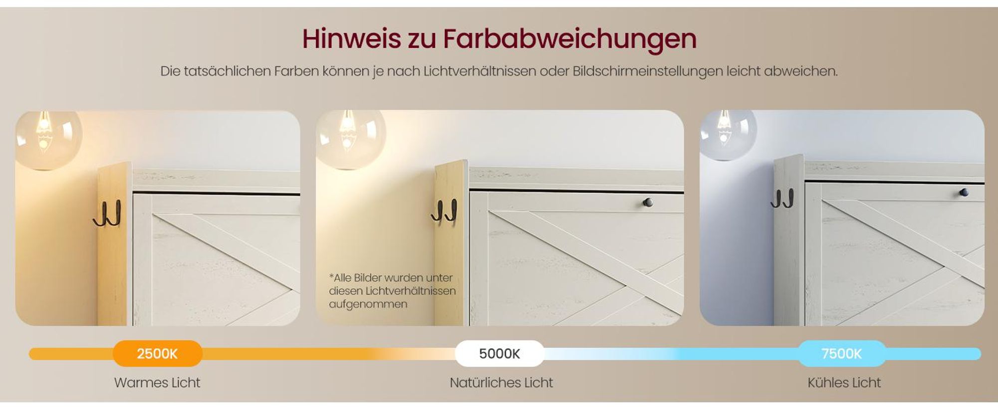 VASAGLE Schmaler Schuhkipper mit 3 Klappen, Landhausstil für 24 Paar Schuhe, 83 x 24 x 142,6 cm, Weiß