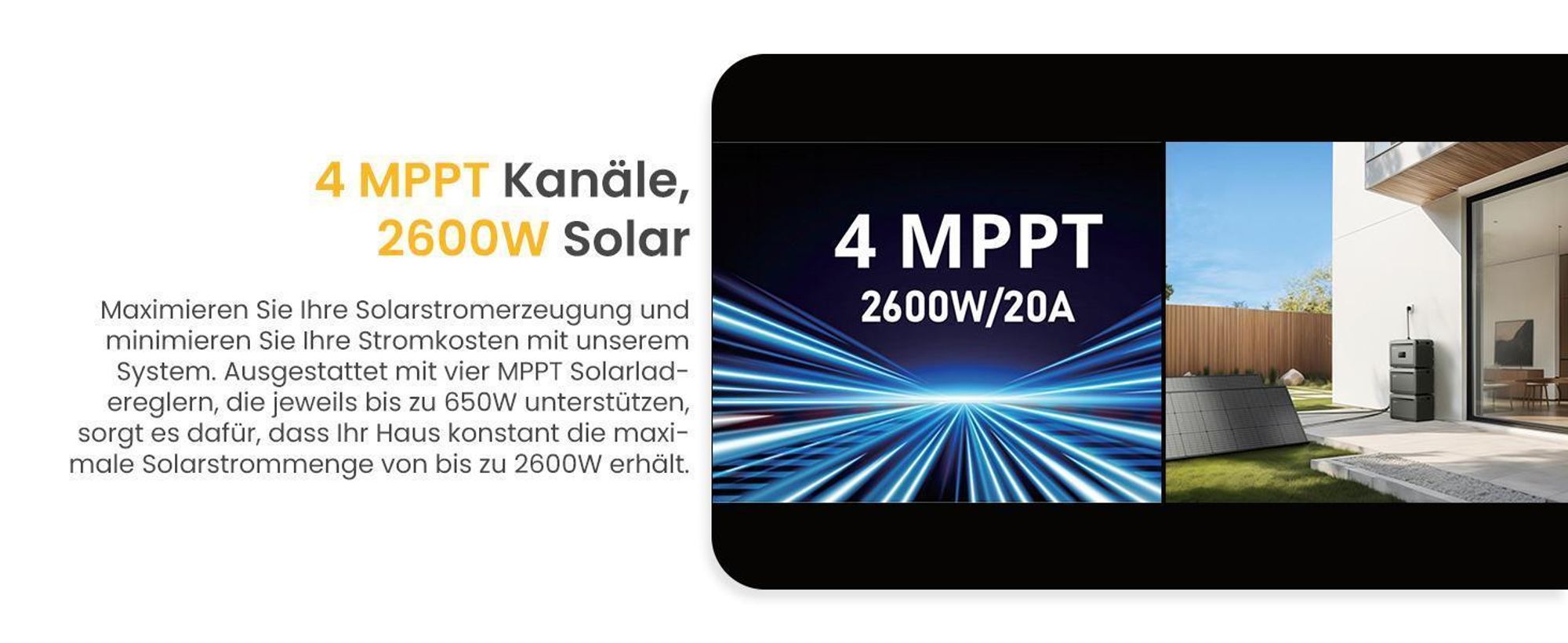 Powerness Balkonkraftwerk mit Speicher Growatt NEXA 2000 All-in-One 2048Wh Speicher mit JA Solar 2000W Full Black Bifazial Solarmodule