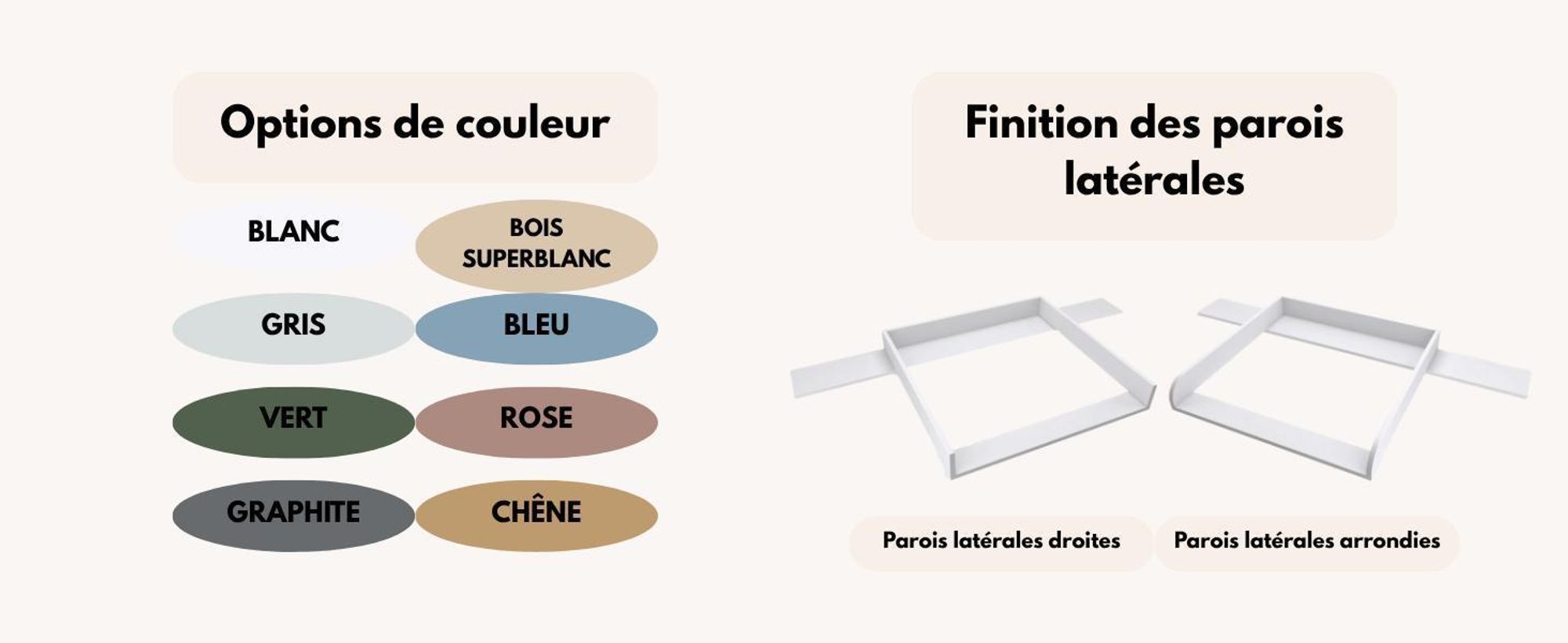 regalik Plan à Langer avec Plateau pour Hemnes d'IKEA, Table à langer pour Commode 50x160 cm, Plan à Langer avec Façades arrondis, Oak