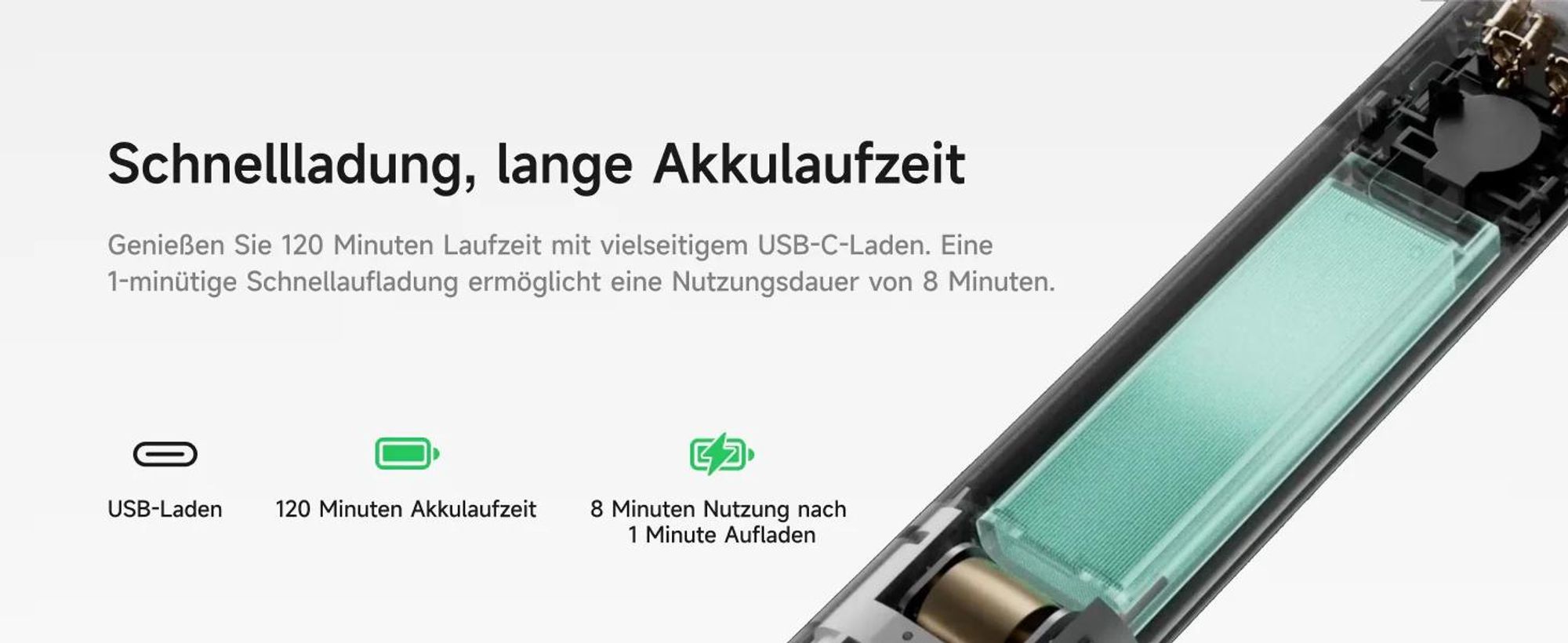 Laifen T1 Pro Elektrorasierer Herren IPX7 Wasserdicht Turbo-Motor Präzisionsrasur USB-C Schnellladung LED Display Nass- & Trockenrasierer Grau Reisefr