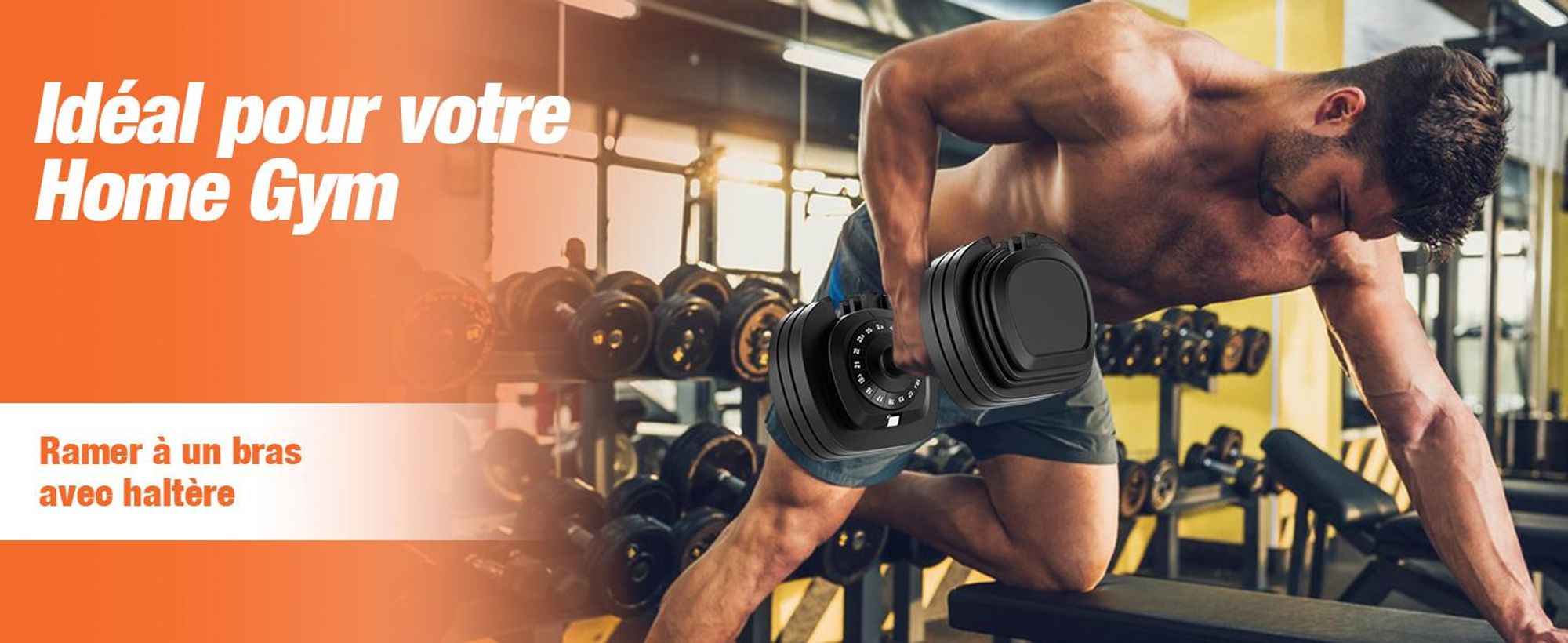 DH FitLife 2026 Neu Paire d’Haltères réglables 2,5 à 25 kg, 18 niveaux de poids, Set avec poids, Haltères ajustables pour hommes et femmes