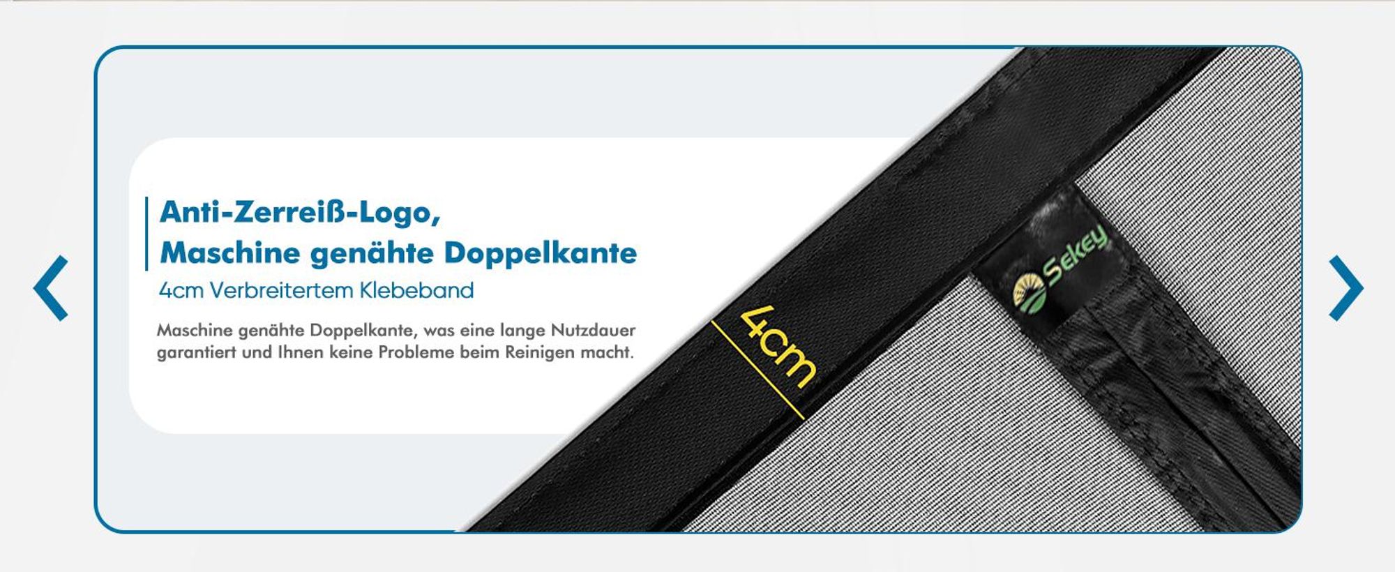 Sekey 70x200 cm Fliegengitter Balkontür Magnet Insektenschutz Tür Fiberglas Insektenschutz ohne Bohren Magnet für Seitliches Öffnen Gegen Katzenkrat