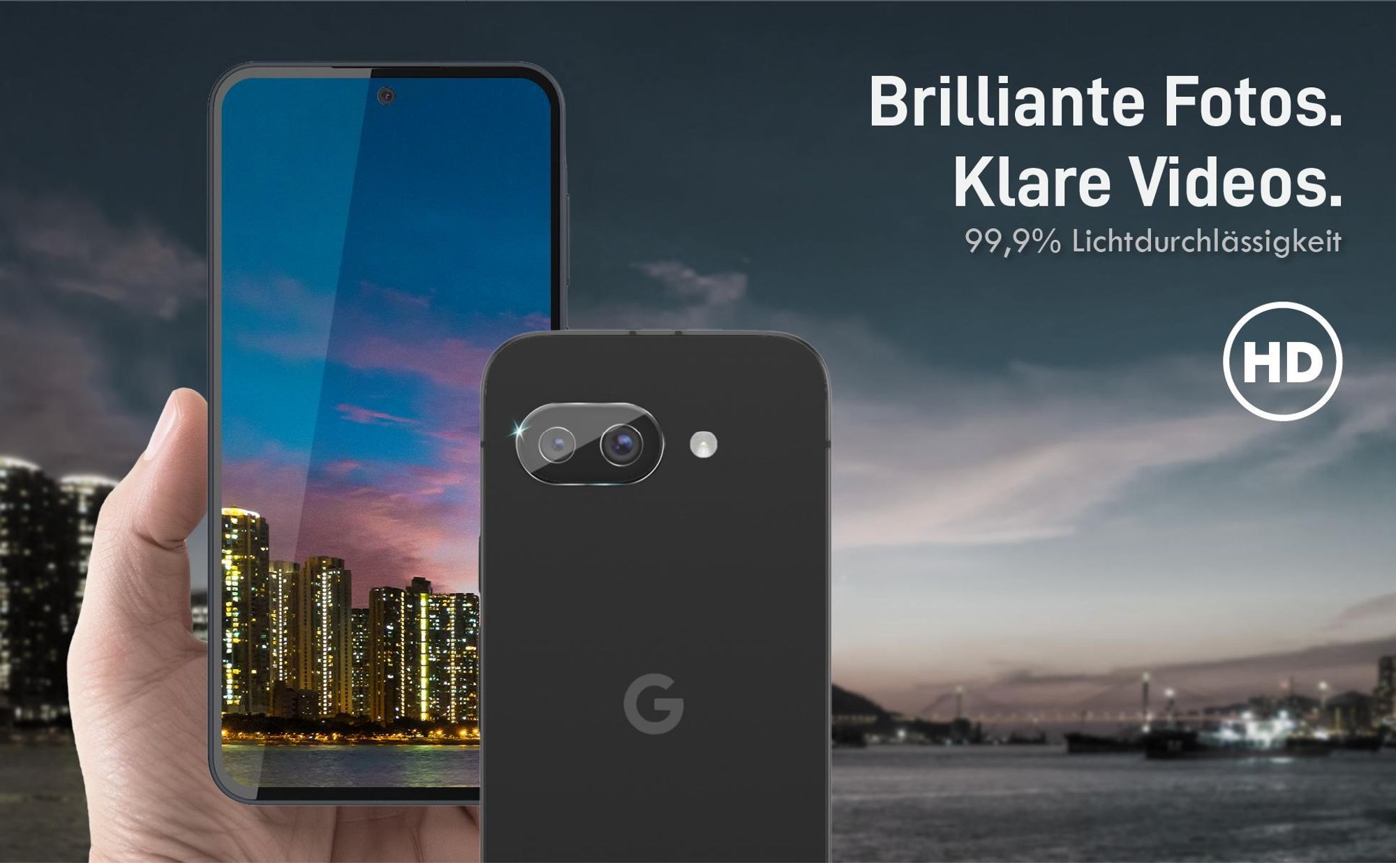 Brilliante Bildqualität mit dem Google Pixel 9a dank 99,9% Lichtdurchlässigkeit