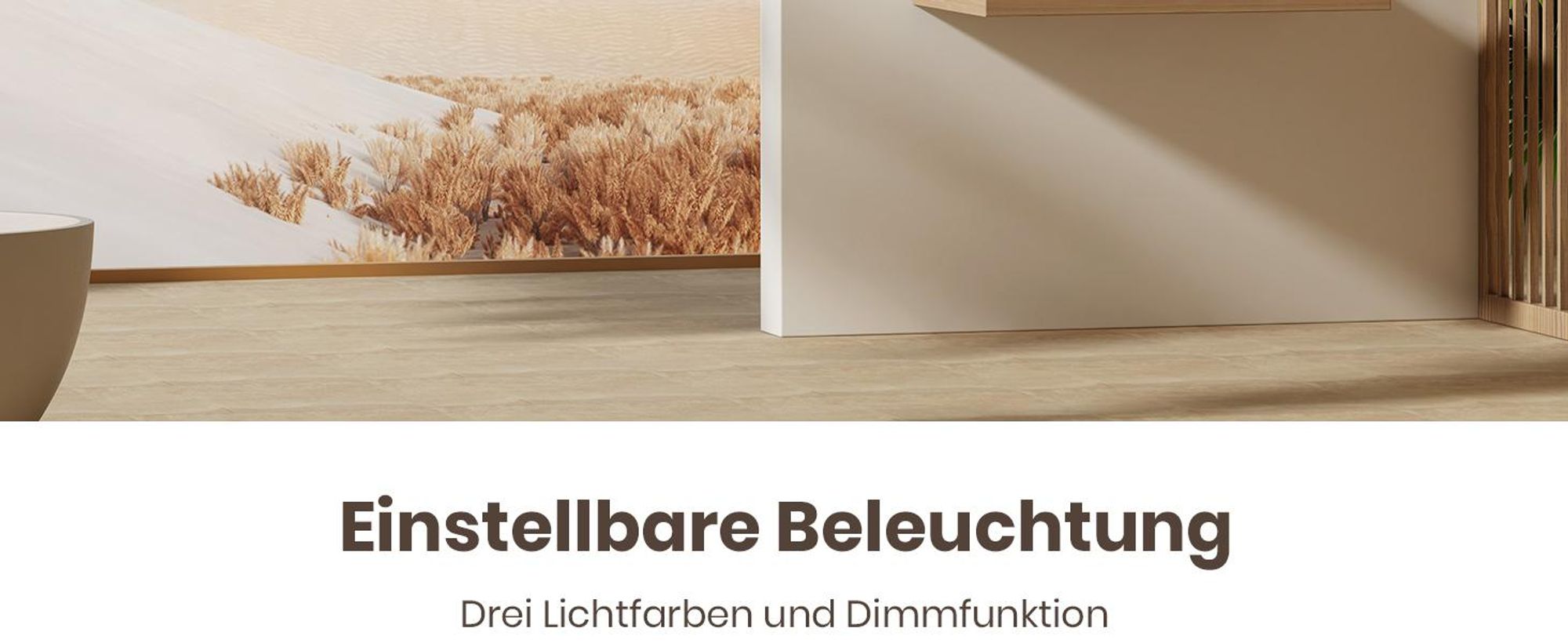 EMKE Badspiegel mit Beleuchtung LED Spiegel 60 cm mit beschlagfrei, Dimmbar 3 Lichtfarbe Rund Badezimmerspiegel Wandspiegel mit Touchschalter