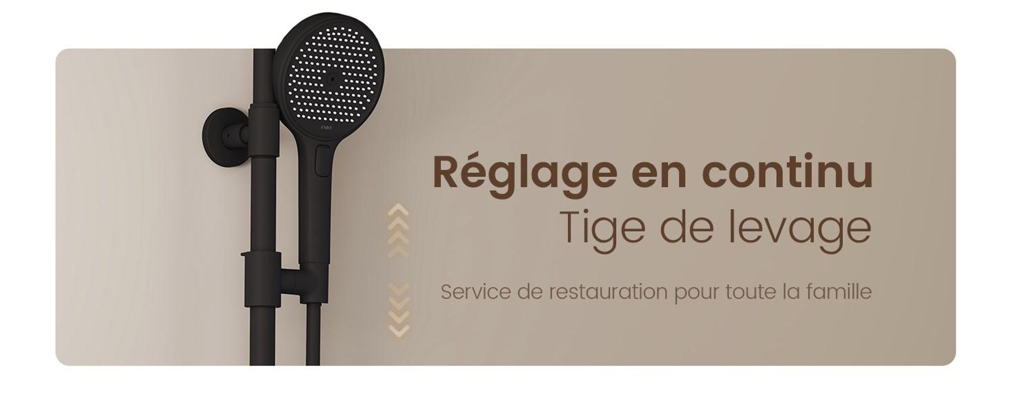 EMKE® Système de douche avec thermostat Noir avec douche pour enfants, affichage digital & filtre à chlore 4 sorties Rond Douche de pluie Familiale Colonne de douche F23