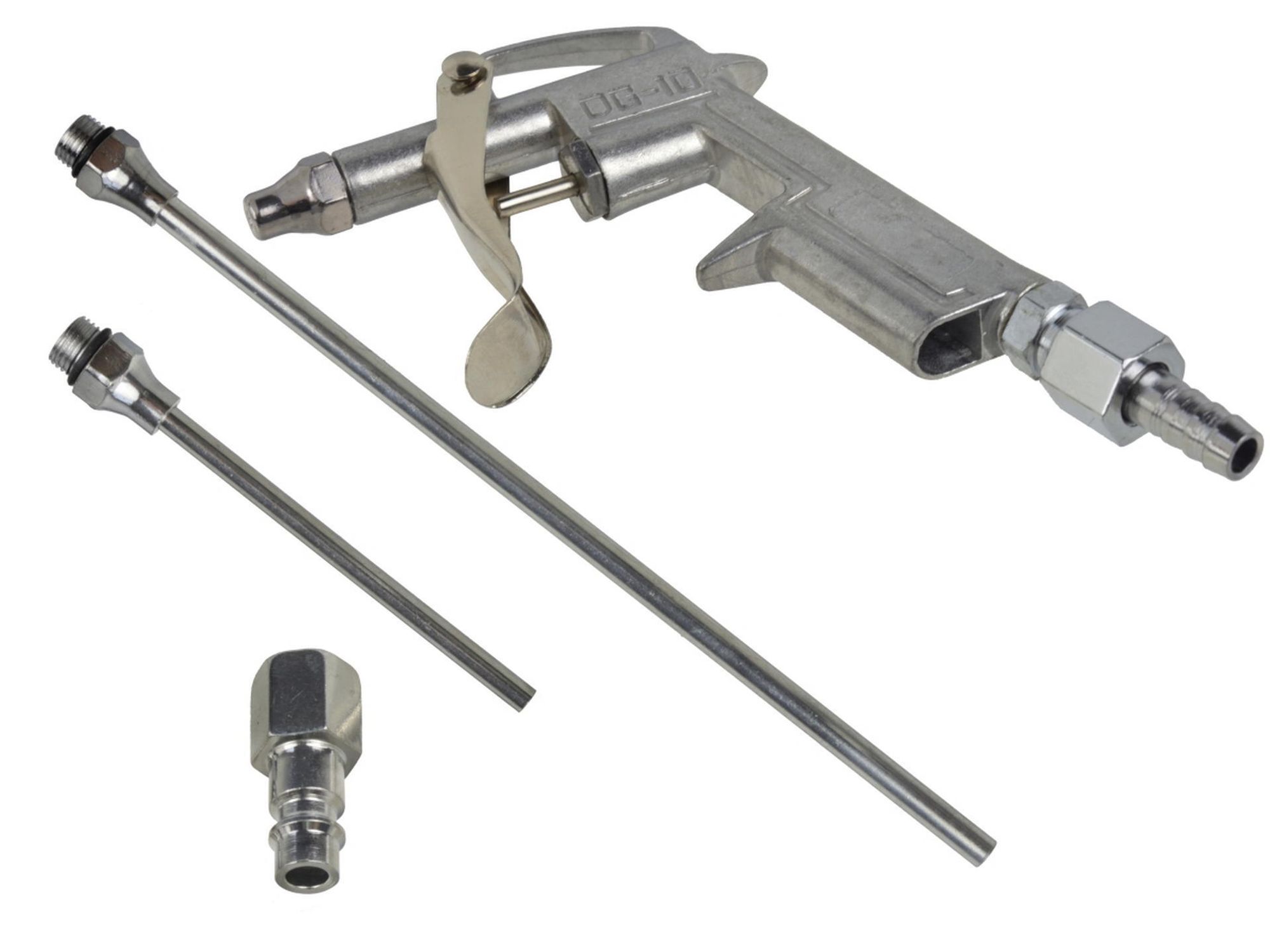 GEKO | Druckluftpistole Luftblaspistole, für 1/4" Schnellkupplung Hochdruck Ausblaspistolen, Druckluftpistole, Schnellkupplung, Kompressor Zubehör