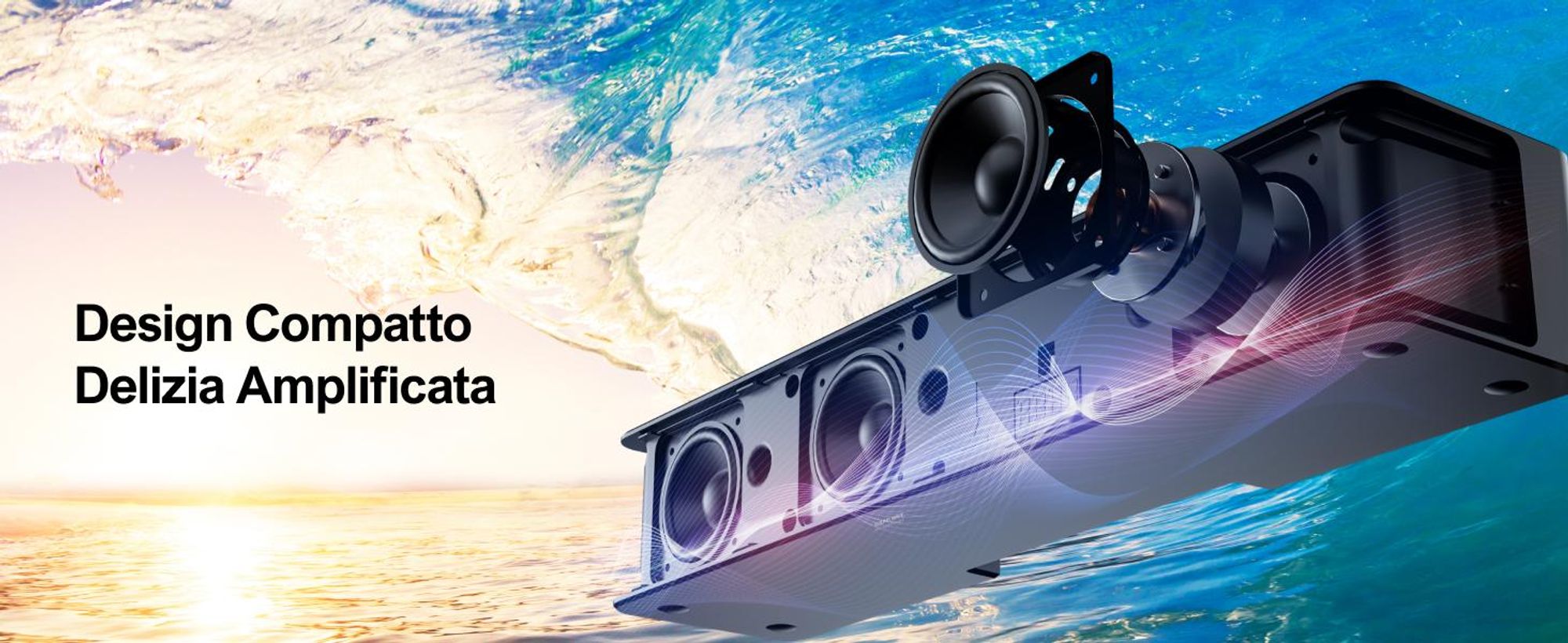 ULTIMEA Soundbar 5.1 Dolby Atmos, sistema audio surround 3D Soundbar per televisori, altoparlanti TV per home cinema con bassi regolabili