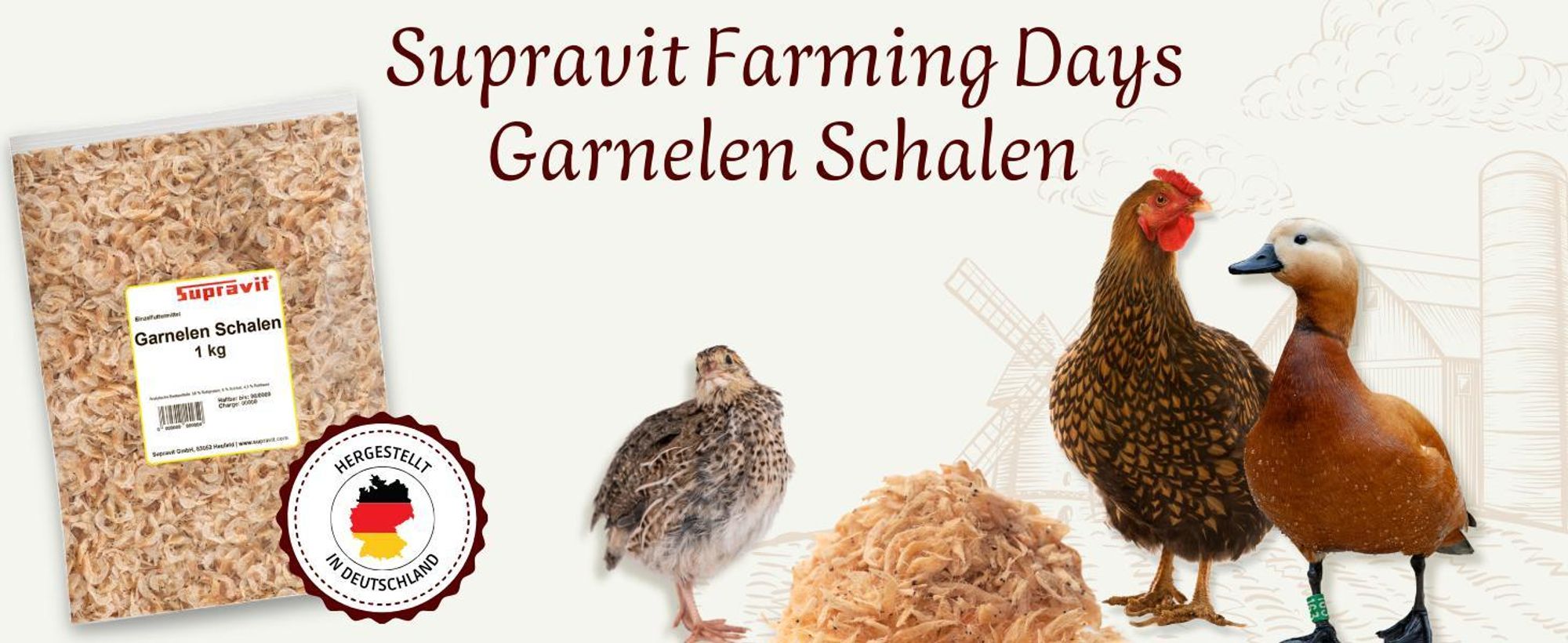 Geflügel mit Produkt