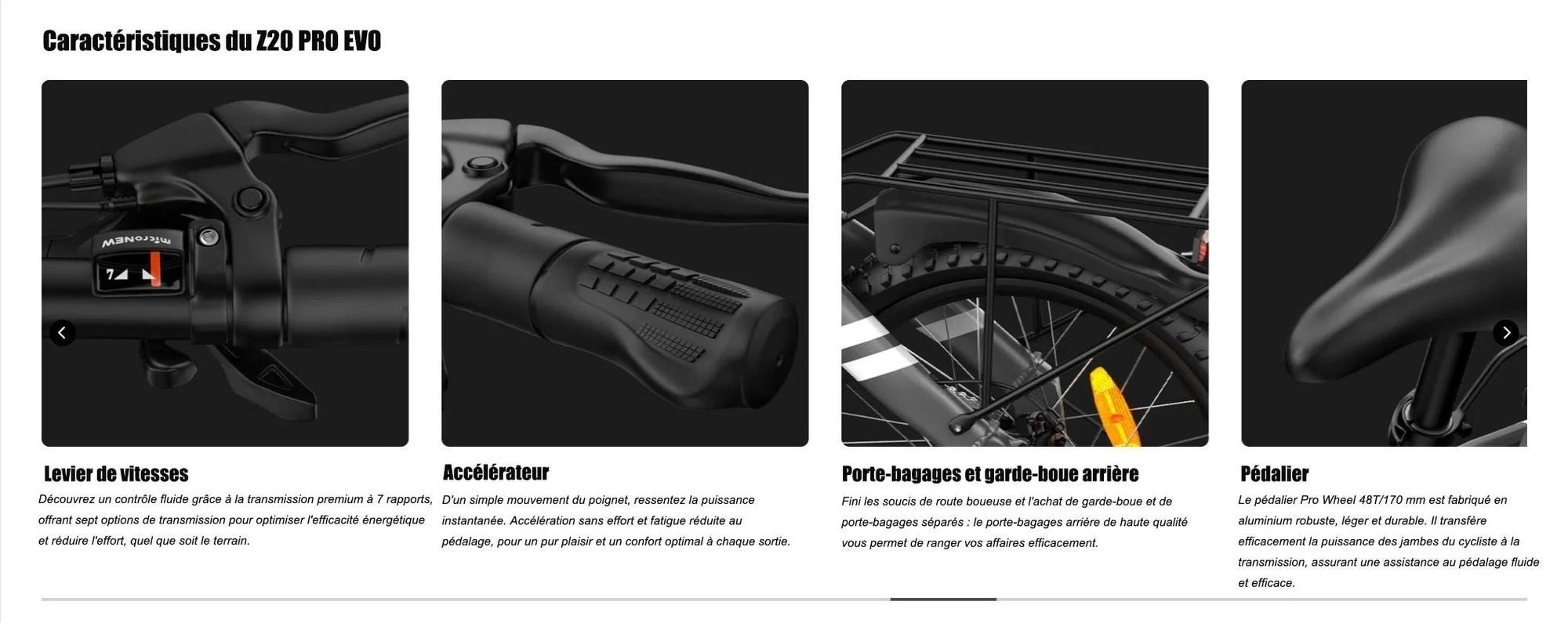 PVY Z20 PRO EVO Vélo Électrique - 250W Moteur 36V14.5AH Batterie 20 Pouces Pneus Freins à Disques Mécaniques - Gris
