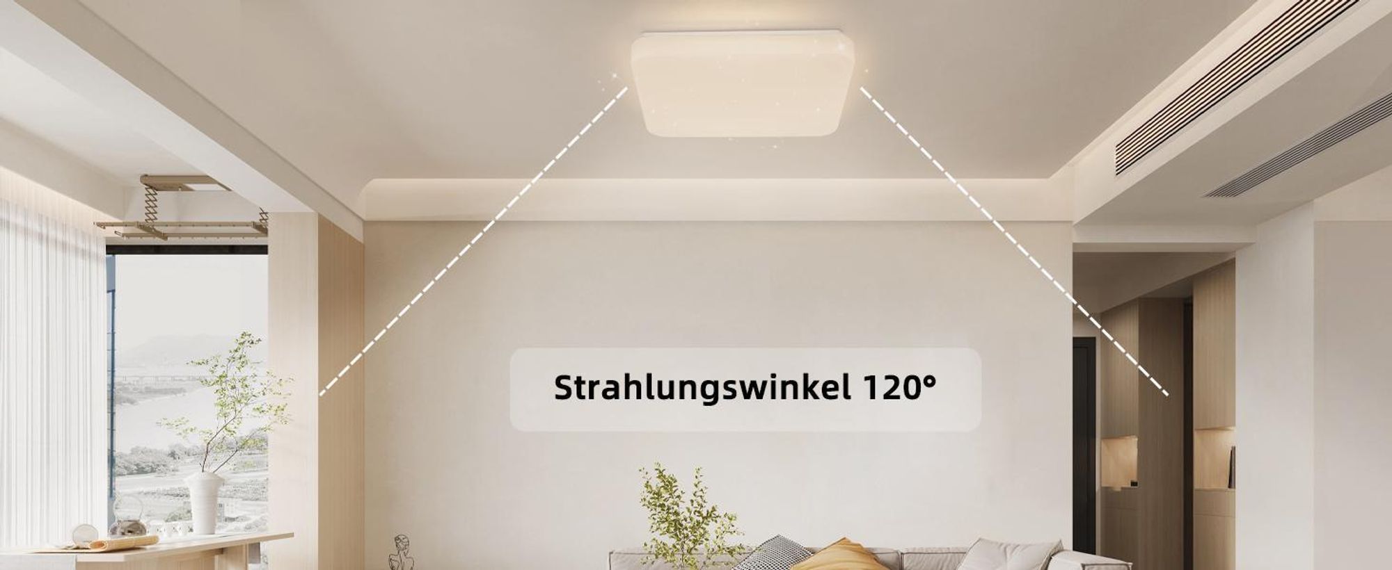 ZMH LED stropní světlo hvězdné nebe stropní lampa stmívatelná s dálkovým ovládáním ložnice 37W 28cm čtvercová kuchyňská lampa do obývacího pokoje kuchyně chodba