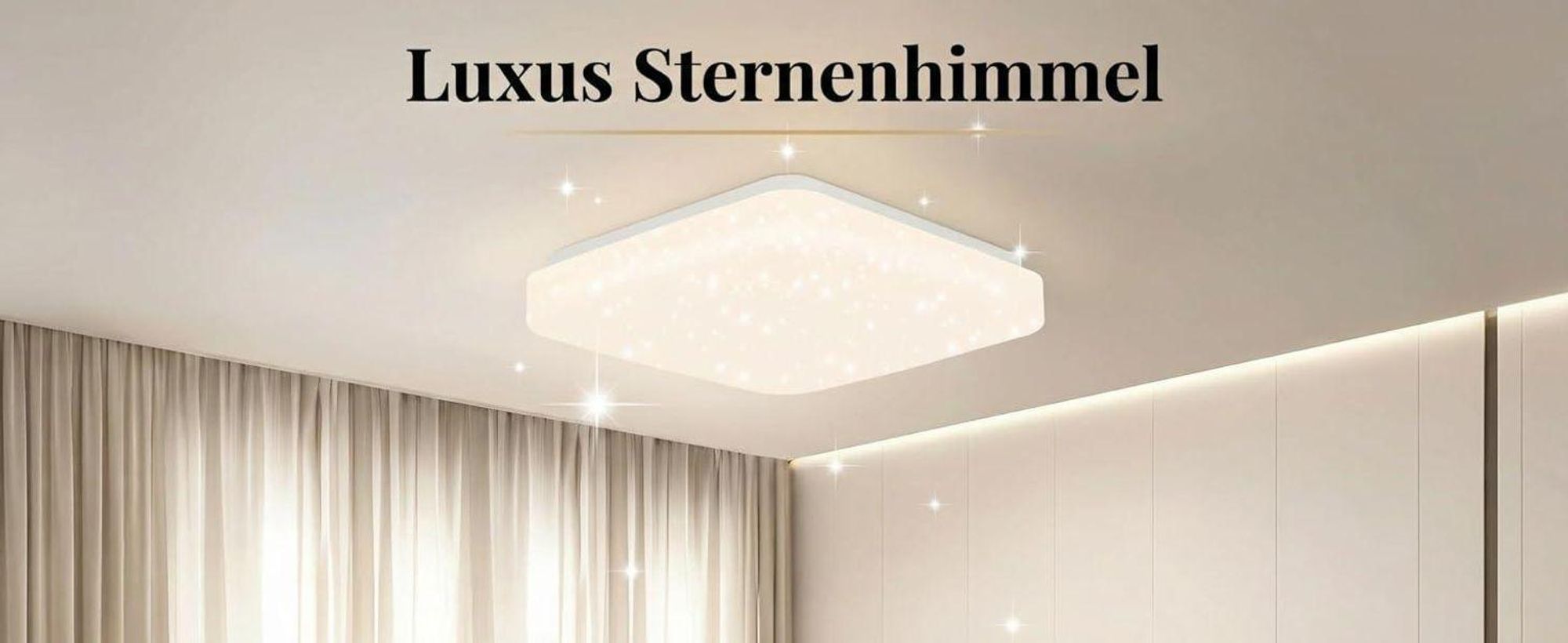 ZMH Led Deckenleuchte 3er Sternenhimmel Deckenlampe Modern Klein Eckig 15W 3000K 21cm Warmweiß für Schlafzimmer Treppenhaus Küche Wohnzimmer Büro Flur