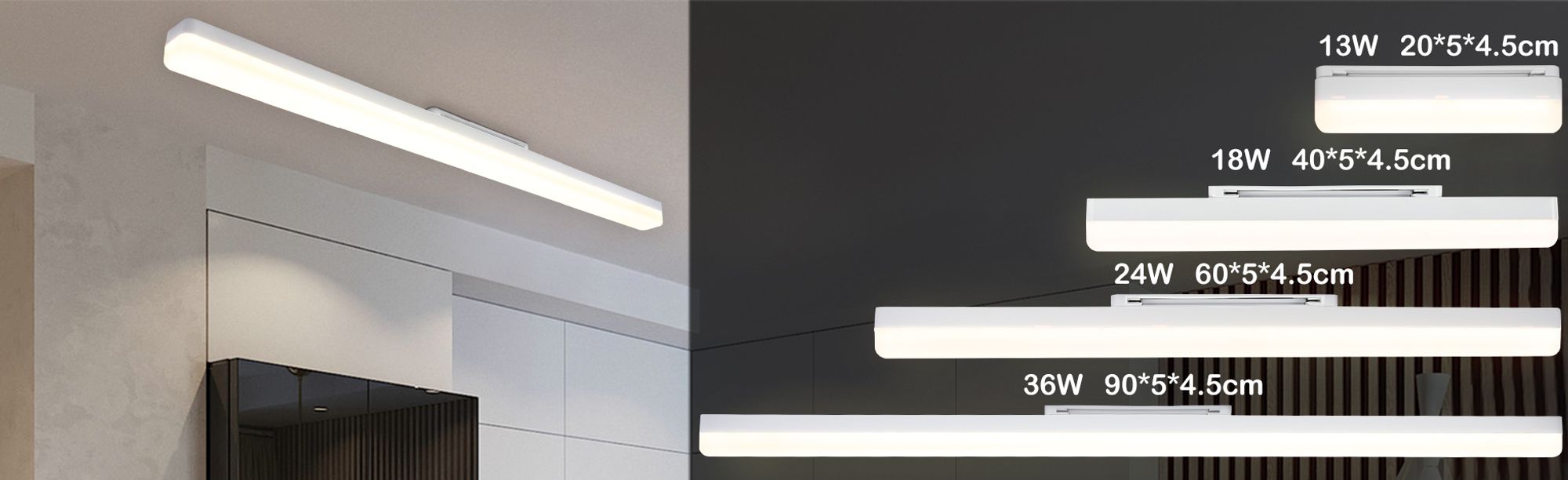 LED-Deckenleuchte ZMH ​mit hochwertigem Lichtemissionseffekt