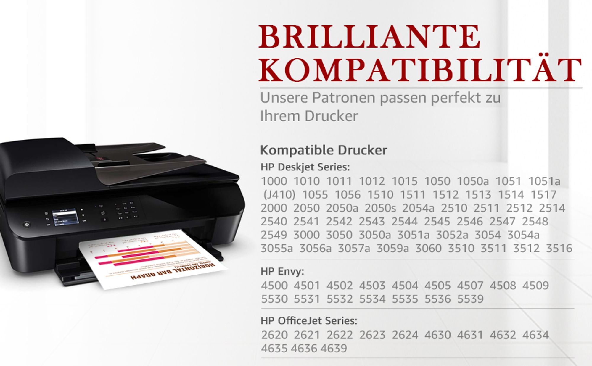 Kompatible Druckerpatronen 301 XL für HP 301XL Envy 4500 4508 5530 Officejet 2620 4630 4632 Deskjet 2540 2544 1510 3050 3055A 3059A 2050 1000 (1 Schwarz, 1 Farbe, 2er-Pack)