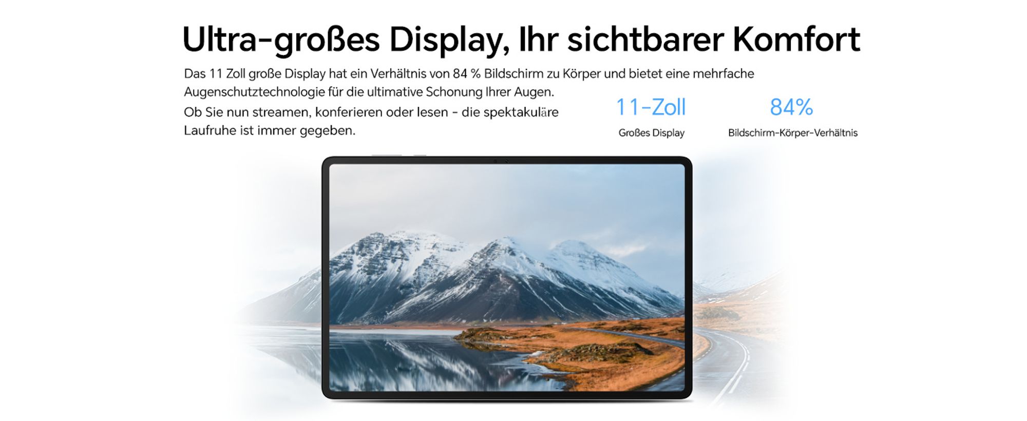 Honor Pad X8a, 27,9 cm (11"), 1920 x 1200 Pixel, 128 GB, 4 GB, Android 14, Grau