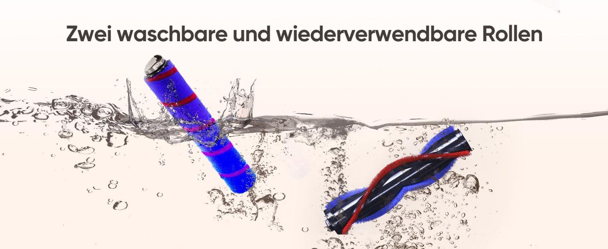 Bürste kompatibel für Dyson V7 V8 V10 V11 V15 Staubsauger, Bürste mit 4-LED Scheinwerfern, Flexibler Rotation und 2 Ersatzrollen, Bodenbürste Zubehör