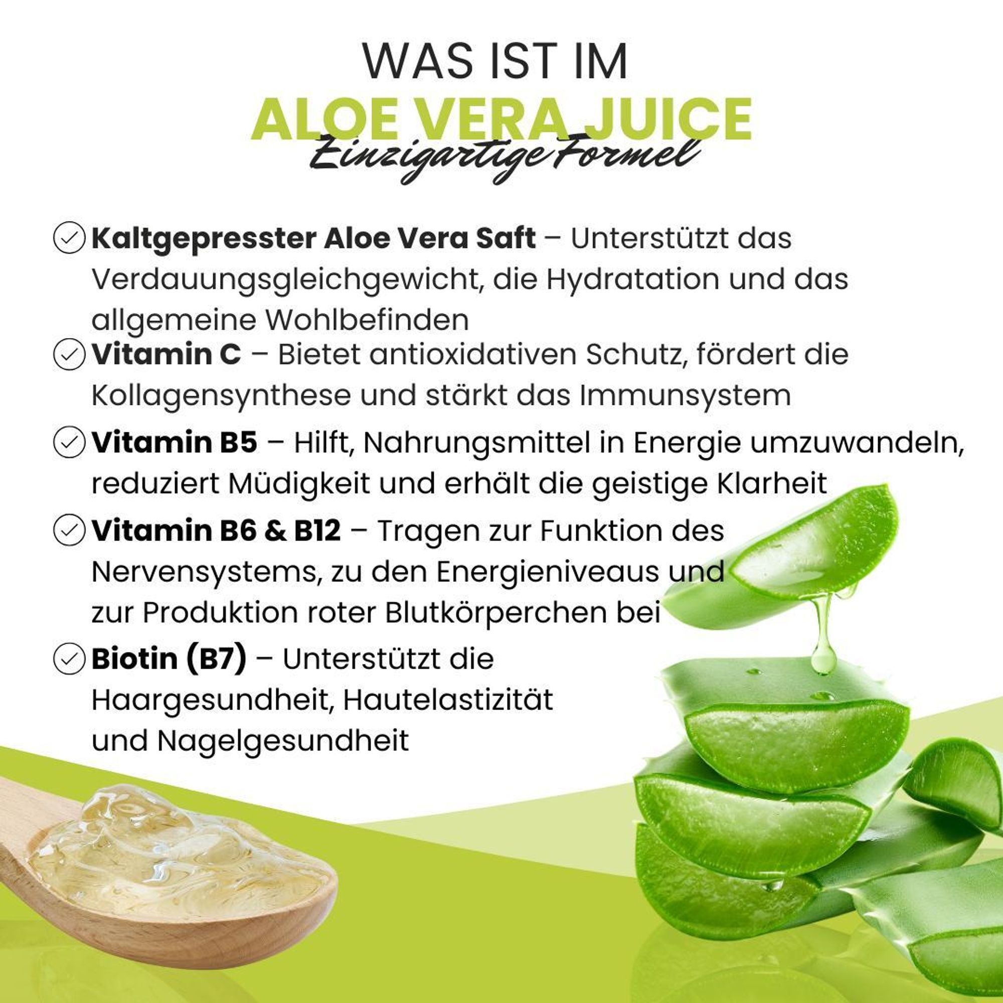 Biostile Aloe Vera  Natrliches Aloe Vera Elixier mit
