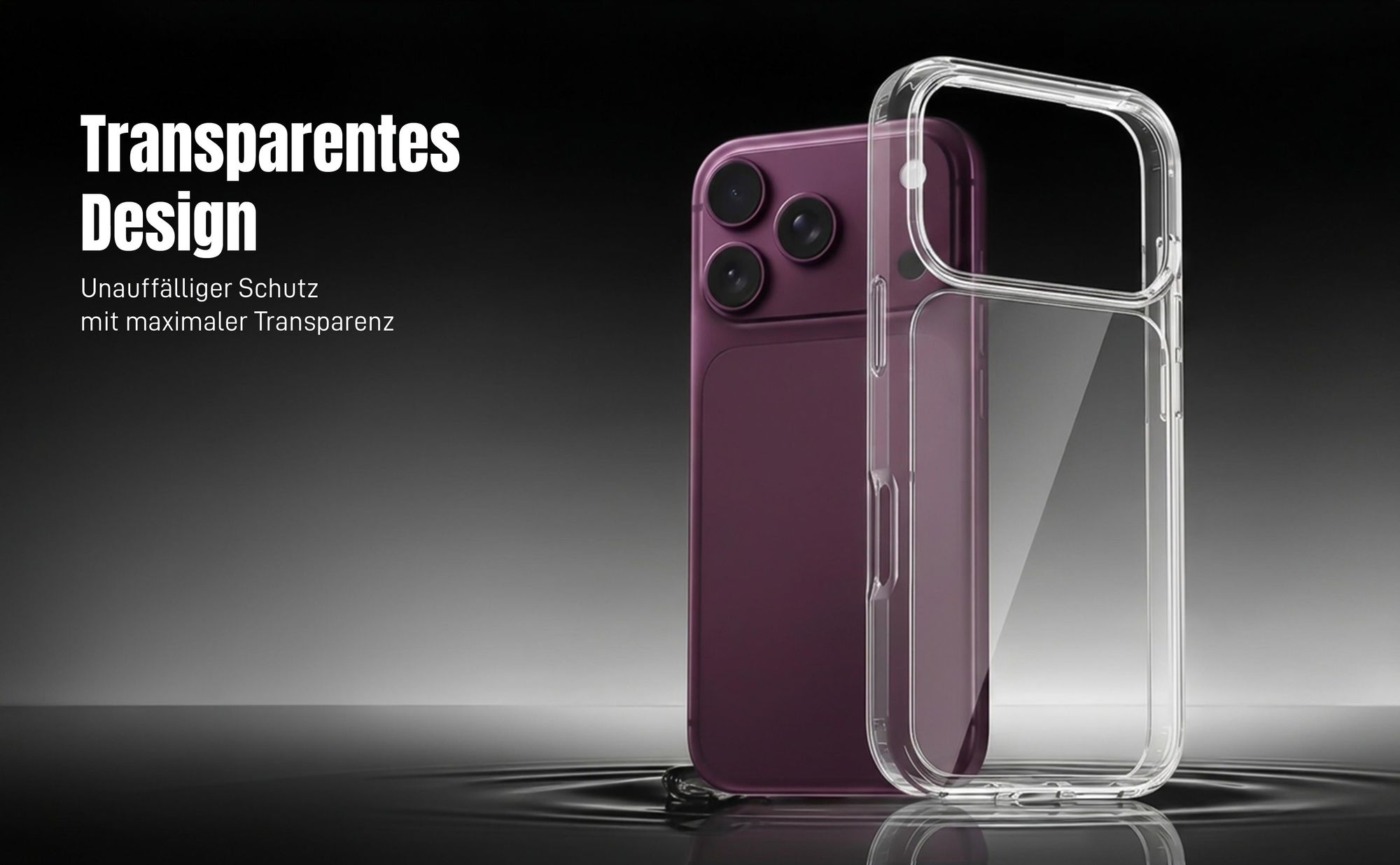 Transparentes Smartphone Cover für unauffälligen Schutz für Apple iPhone 18 Pro Max