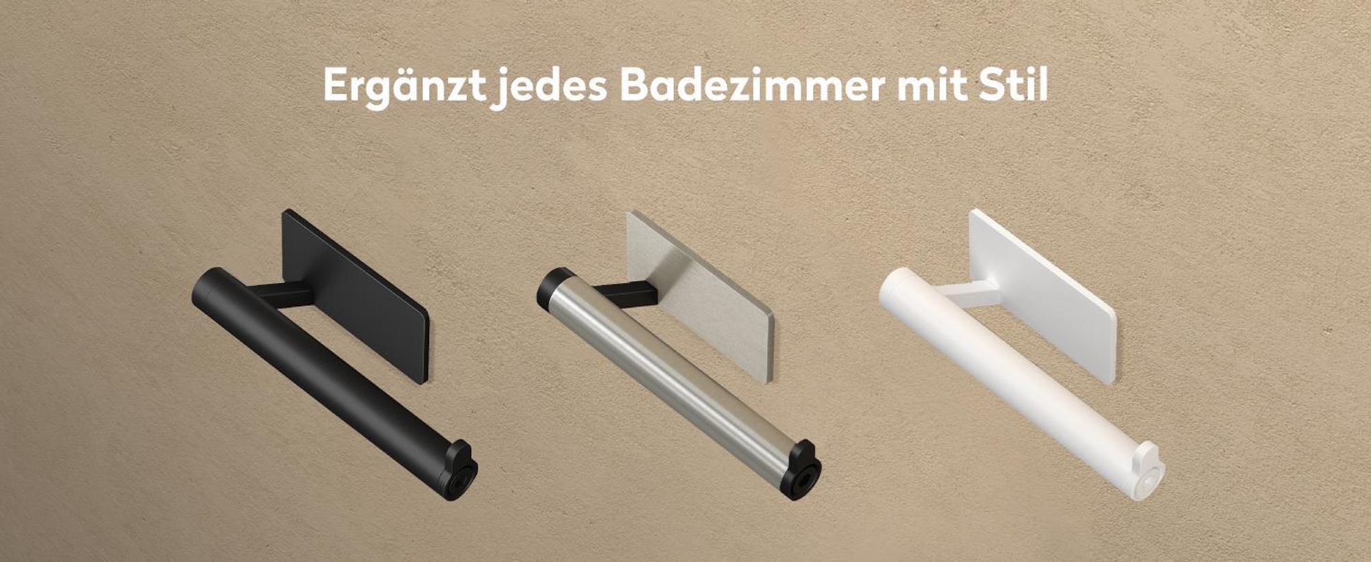 doporro Toilettenpapierhalter selbstklebend, Klopapierhalter aus Edelstahl ohne Bohren, Klorollenhalter für Badezimmer, Matt schwarz Lino-02