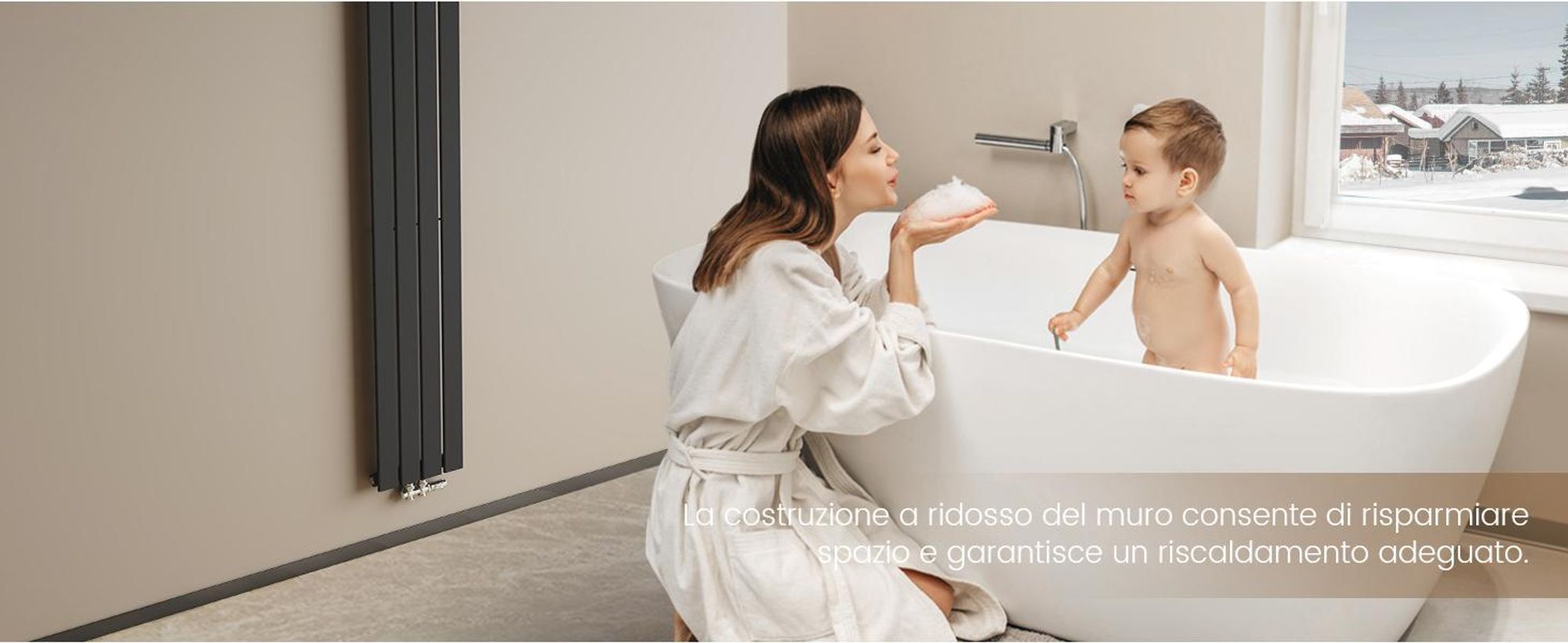 Radiatore EMKE Radiatore dal design piatto Radiatore a pannello Radiatore verticale monostrato Attacco centrale 160x30cm 501W Antracite senza elemento riscaldante
