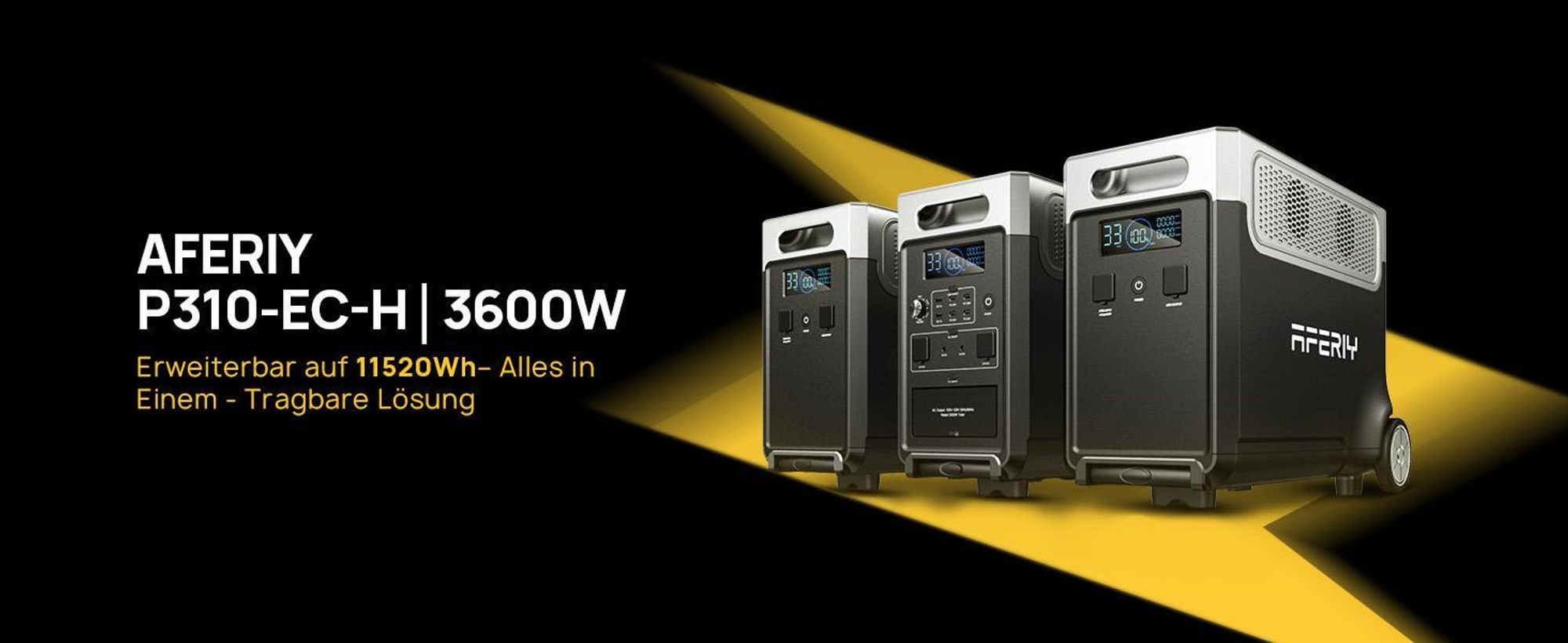AFERIY P310 Powerstation Host 3840Wh/3600W s rozšiřitelnou baterií LiFePO4