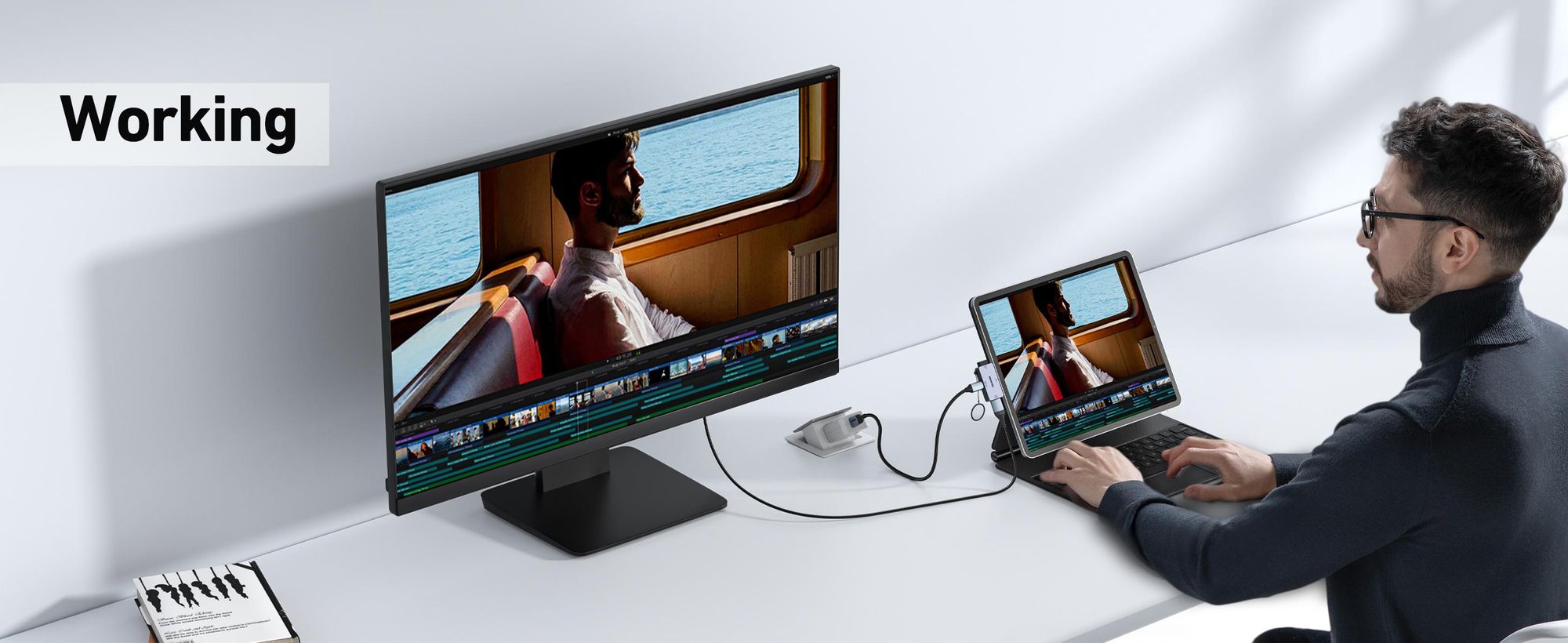 BENFEI Hubs USB C Hub 3in1 Super Kompakt HDMI 4K 60Hz
