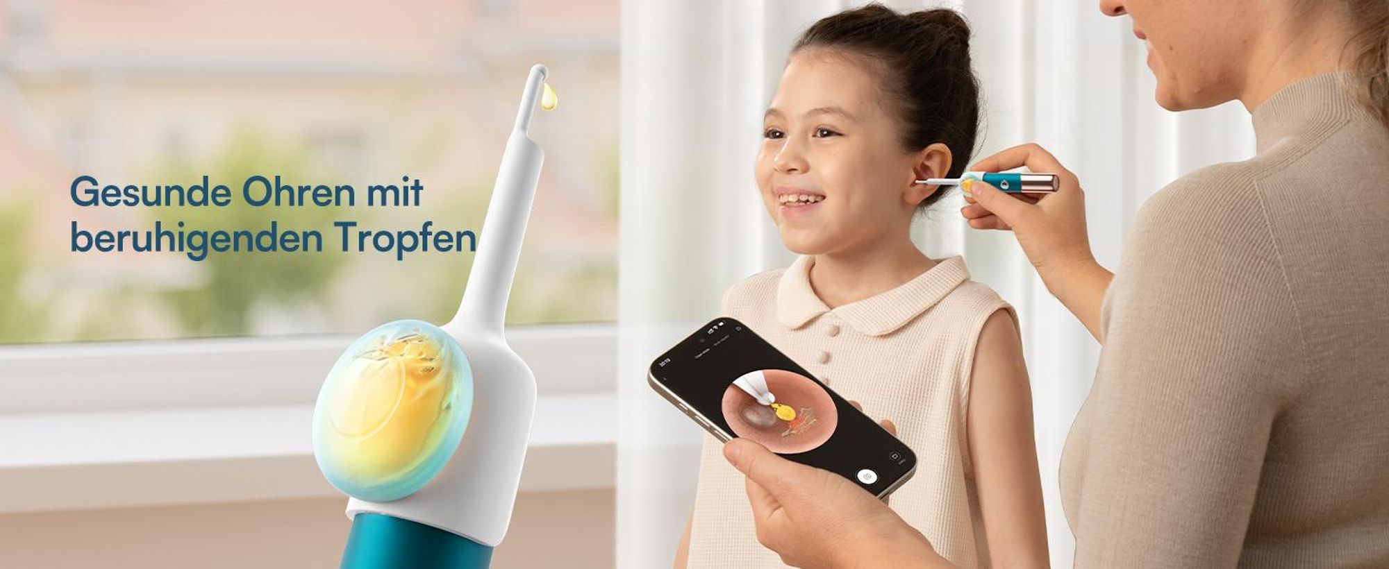 Bebird Ohrenschmalz Entferner Otoskop, 1080P HD WiFi Ohrenreiniger Kamera, Ohr Kamera , Wasserdicht Ohrenspiegel, 360°-Kamera Kinder, 30 Ersatzspitzen