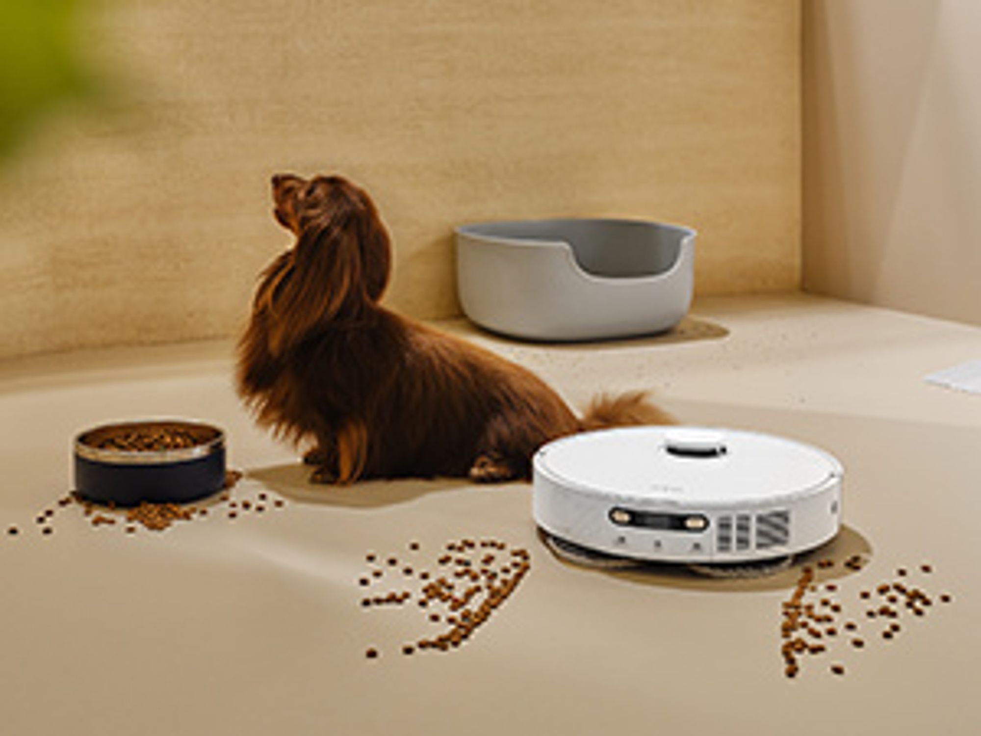 MOVA E30 Ultra Roboter-Staubsauger und Wischmopp, Automatische Entleerung und Selbstreinigung des Wischers,7000 Pa Saugleistung,10 mm Wischerlift