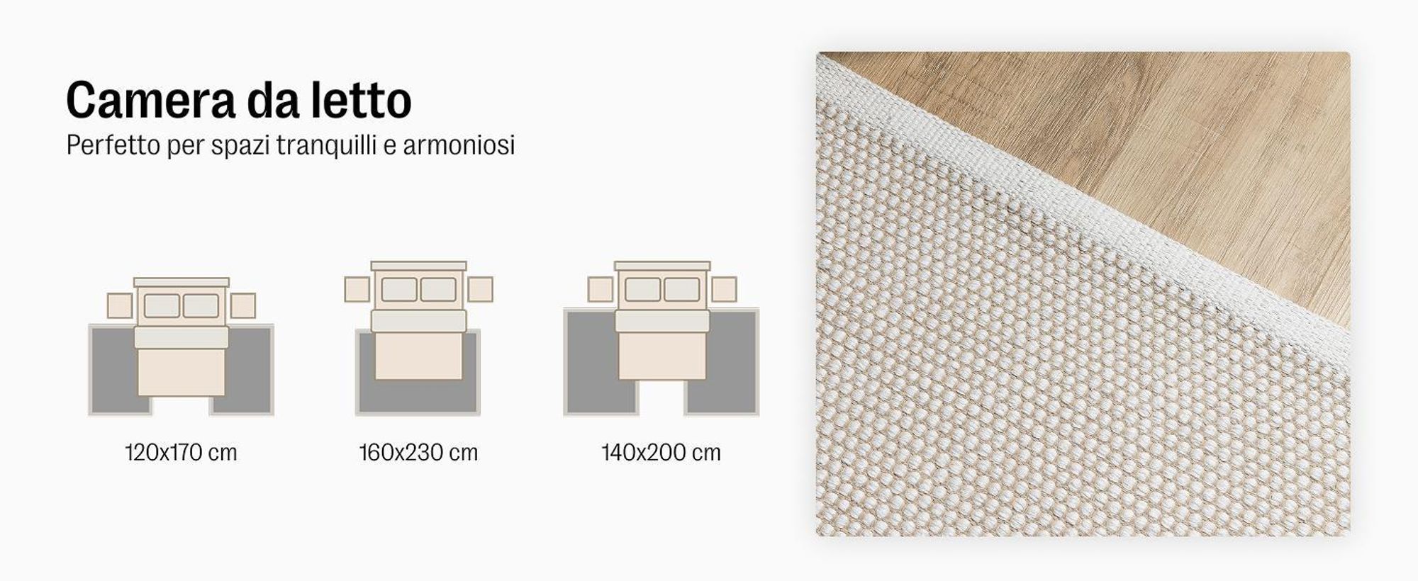 benuta tappeto soggiorno tappeto in cotone Ron Crema 120x170 cm tappeto soggiorno cotone rettangolare