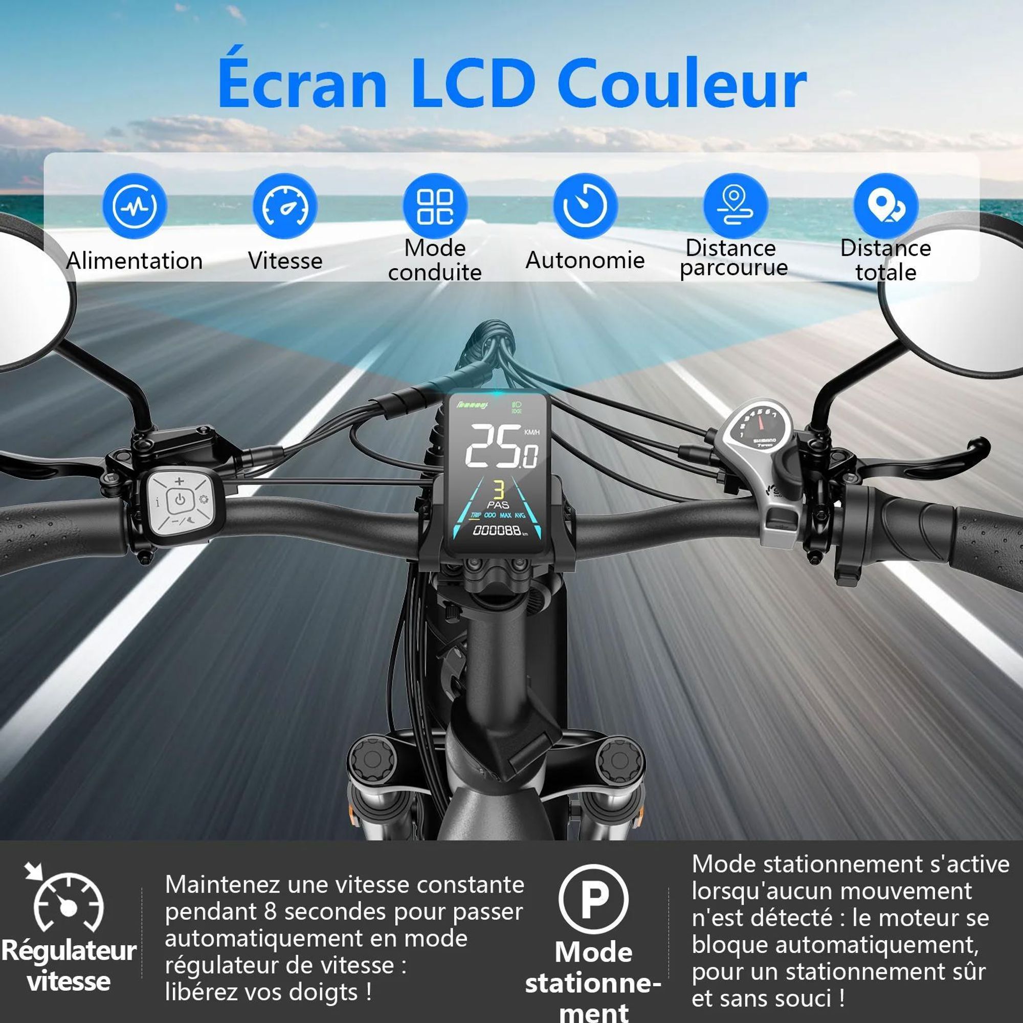 Vélo Électrique FAFREES FF20 Polar - Batterie 48V12*2AH 20" Frein à Disque Hydraulique - Gris Bleu