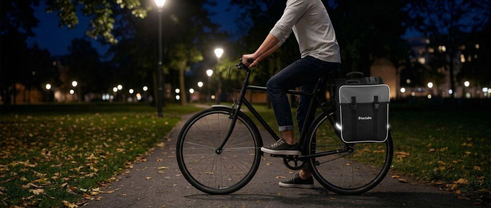 Set Fahrradtasche Georg und Fahrradrahmentasche große Fahrradtasche mit 2 Fächern wasserabweisend und robust