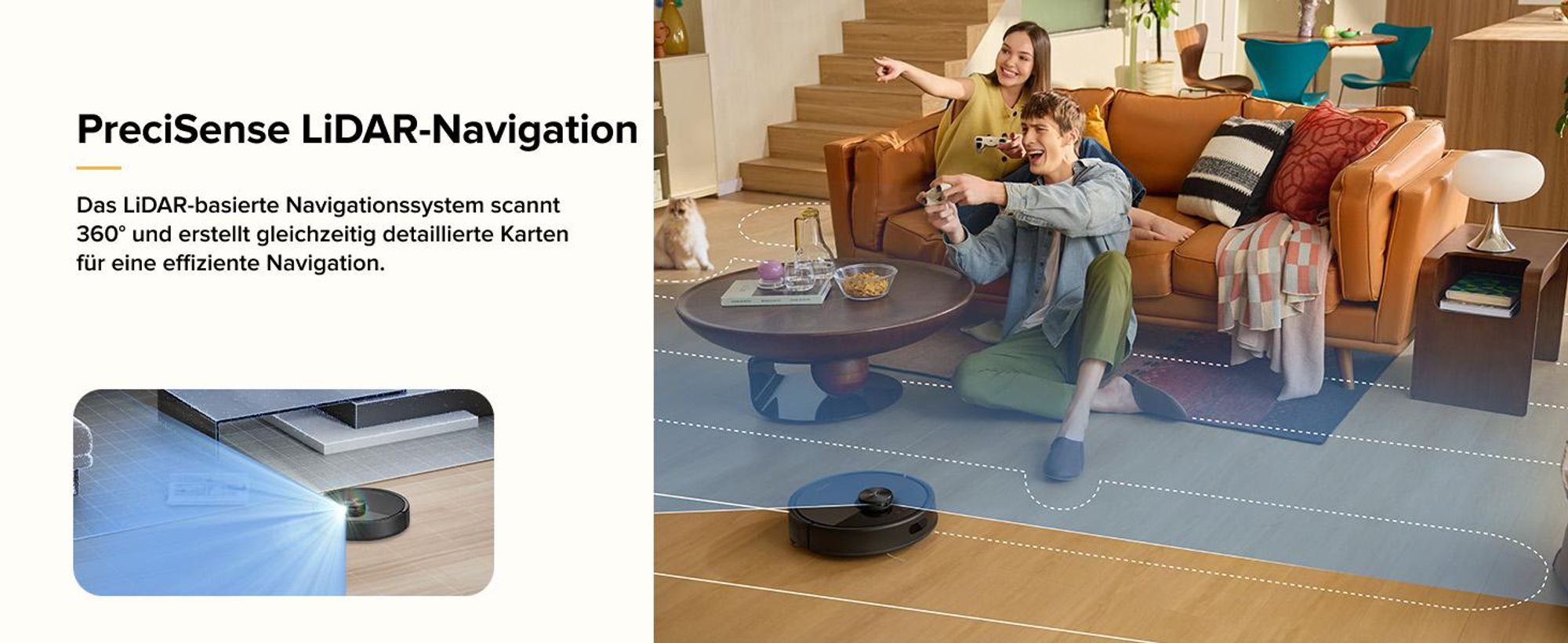 Roborock Q7 M5 Saugroboter mit Wischfunktion, 10.000Pa(Upgrade von Q5 PRO), Dual Anti-Tangle-System,Staubsauger Roboter für Teppich,Tierhaare(Schwarz)