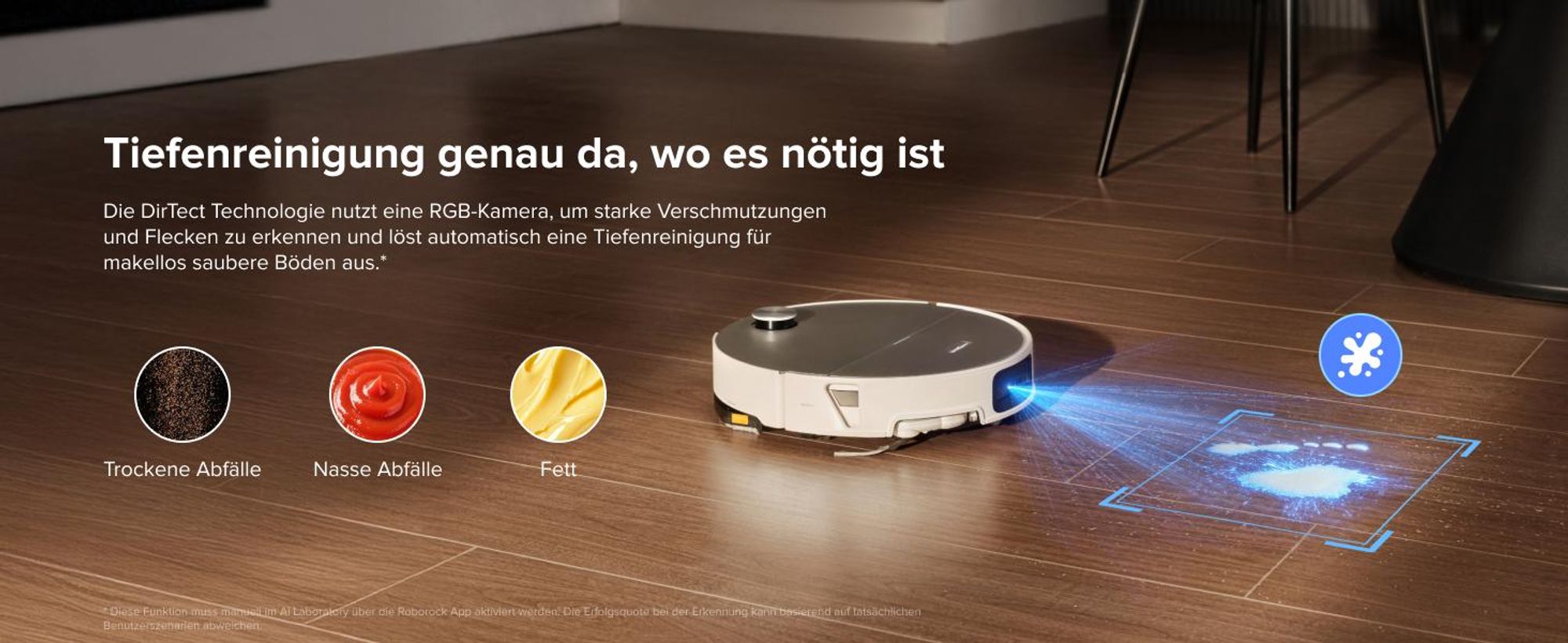 Roborock Saros 20 Sonic Staubsauger Roboter, 36.000 Pa Saugroboter mit Wischfunktion, Dual Anti-Tangle System, 7,98cm Ultra-Slim Design (Weiß)