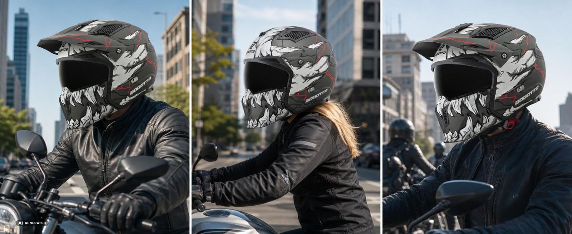 Bogotto Radic Skulash 22.06 Helm, grau/schwarz, 2XL (63/64)