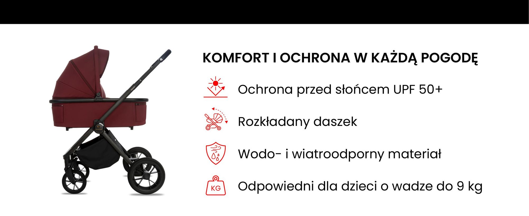 BabyLux® Wózek Dziecięcy 4w1 BOLDO Spacerówka Gondola Lekki Składany Zestaw, Fotelik Samochodowy I-Size, Baza do Auta, 4 Pozycje Oparcia, Akcesoria