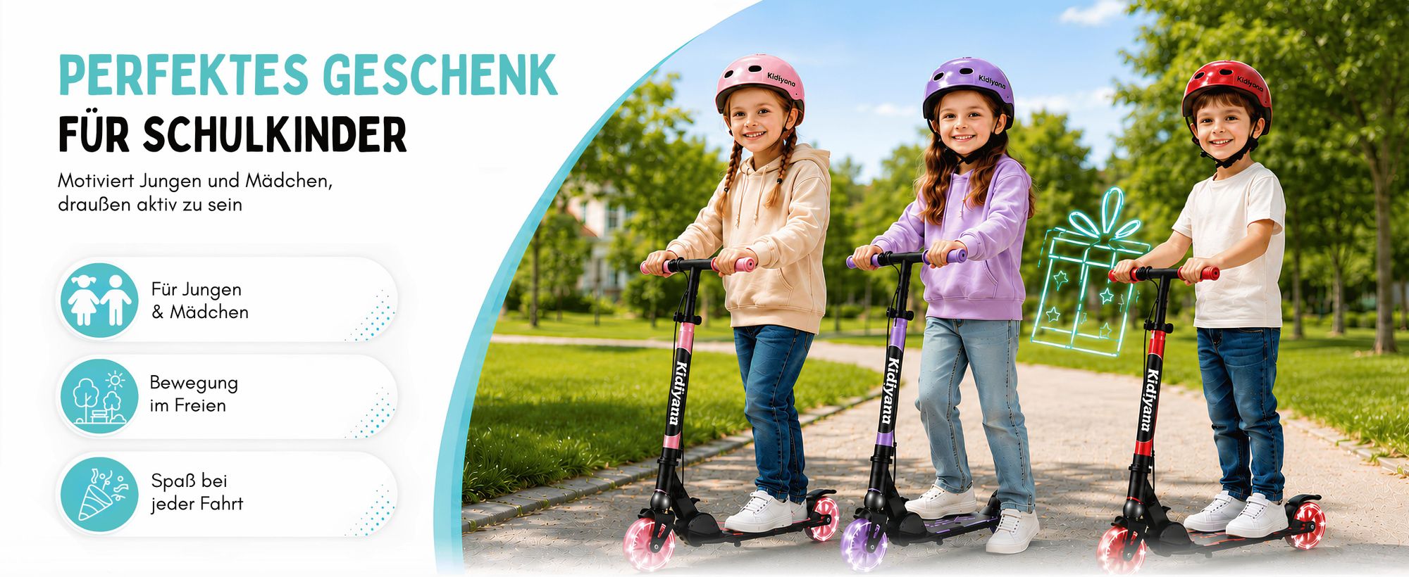 das bild zeigt das Kinderoller als geschenk artikel an